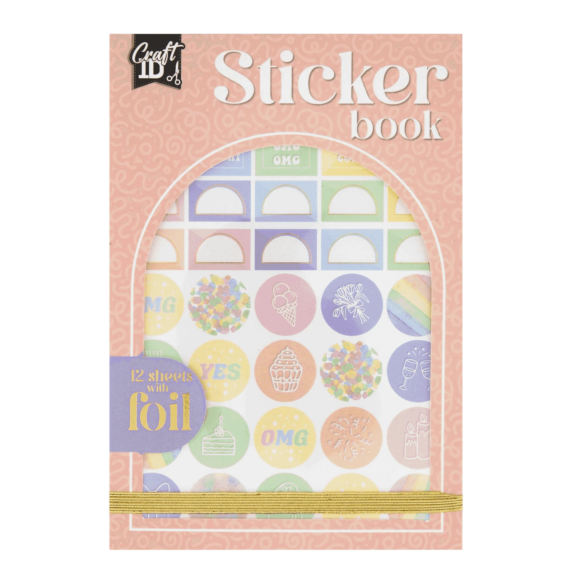 Libro de Pegatinas Craft ID con Detalles Foil – 12 Hojas Decorativas para Regalar o Personalizar - Image 3