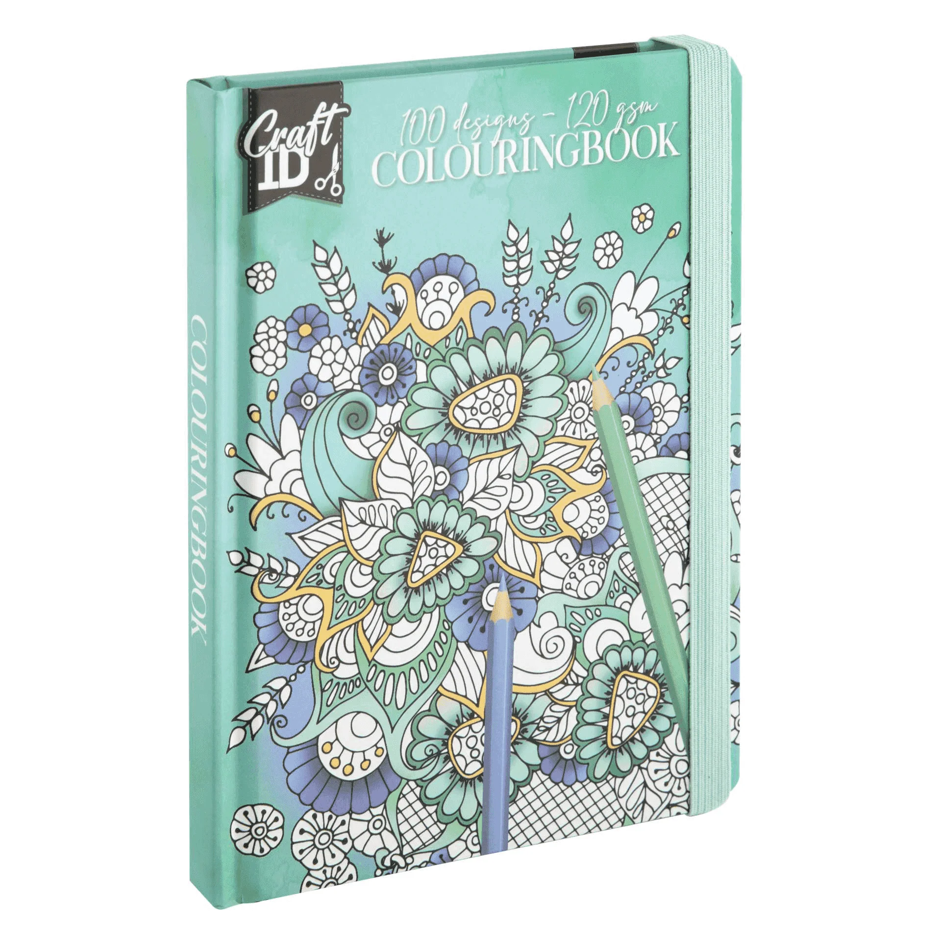 Libro para Colorear Craft ID con Goma – 50 Hojas, 100 Diseños de Mandalas y Naturaleza - Image 3