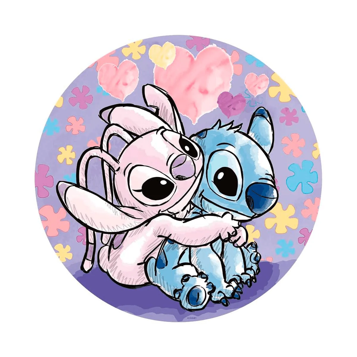 Lilo & Stitch Puzzle Redondo Stitch- 500 Piezas - Image 2