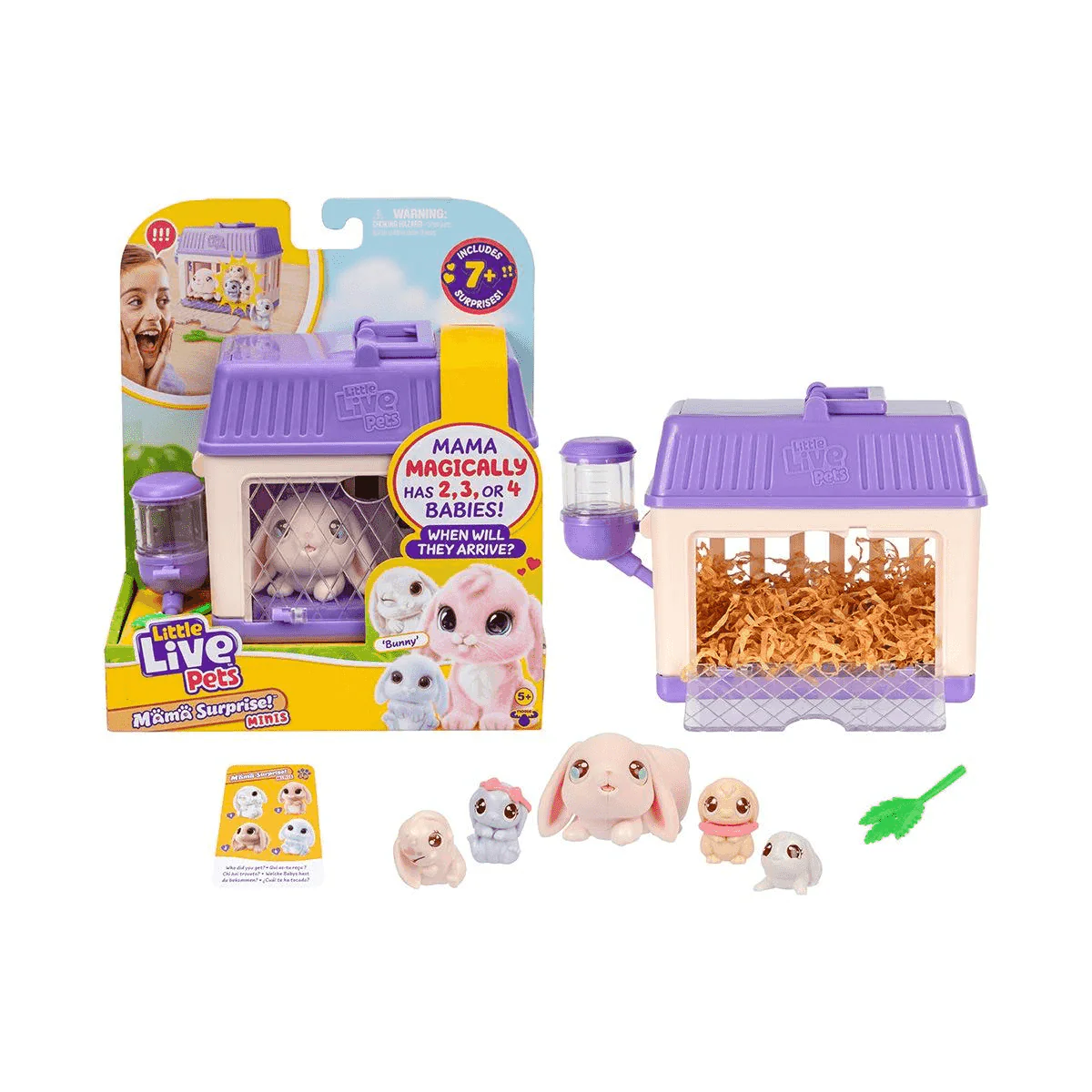 Little Live Pets Mama Surprise Minis Mascota con Bebés Sorpresa Juguete Coleccionable 4 años - Image 3