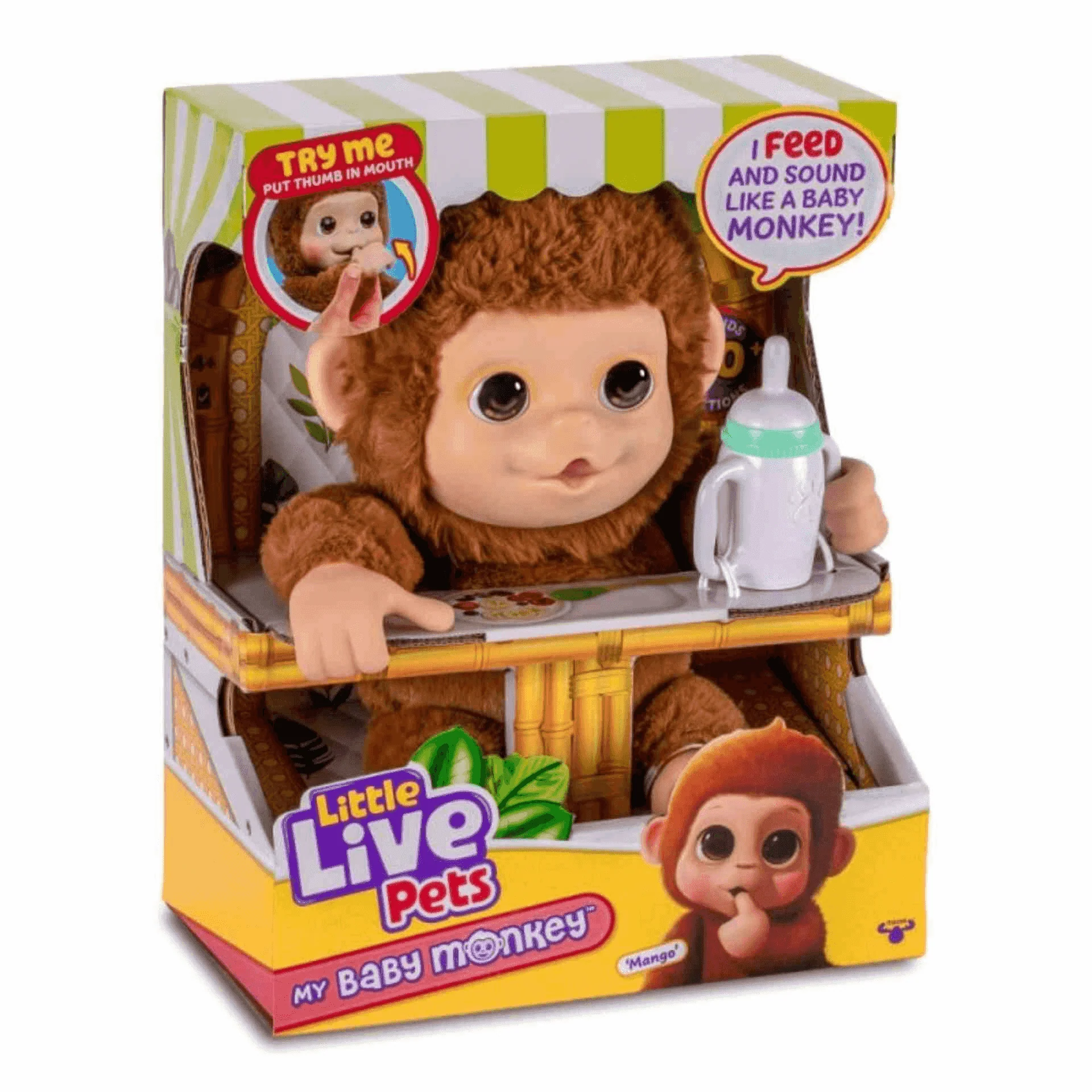 Little Live Pets My Baby Monkey - El mono bebé interactivo de Little Live Pets