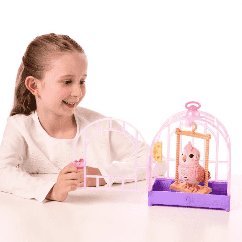 Little Live Pets Pájaros Parlanchines con Jaula Interactiva Mascota Juguete 5 años - Image 4