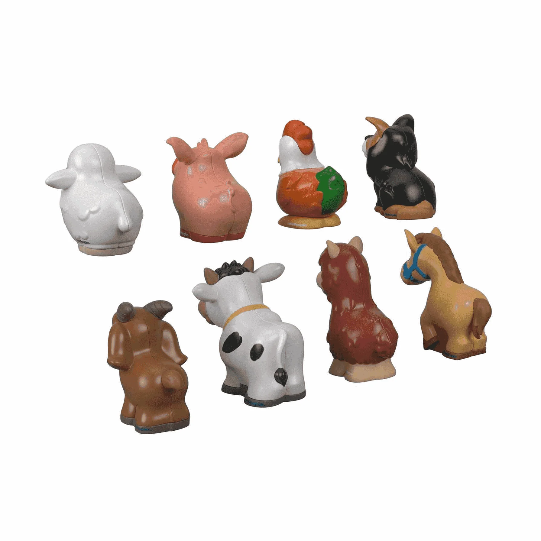 Little People Pack de 8 figuras animalitos de la granja juguetes Mattel GFL21 - Image 2