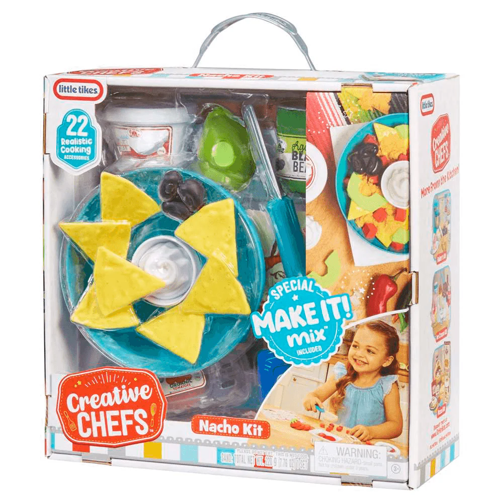 Little Tikes Creative Chefs Nacho Kit Set de Cocina Infantil con 22 Accesorios