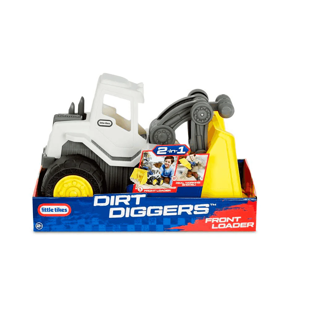 Little Tikes Dirt Diggers 2-in-1 Pala Cargadora – Camión de obra con pala desmontable (2+ años)