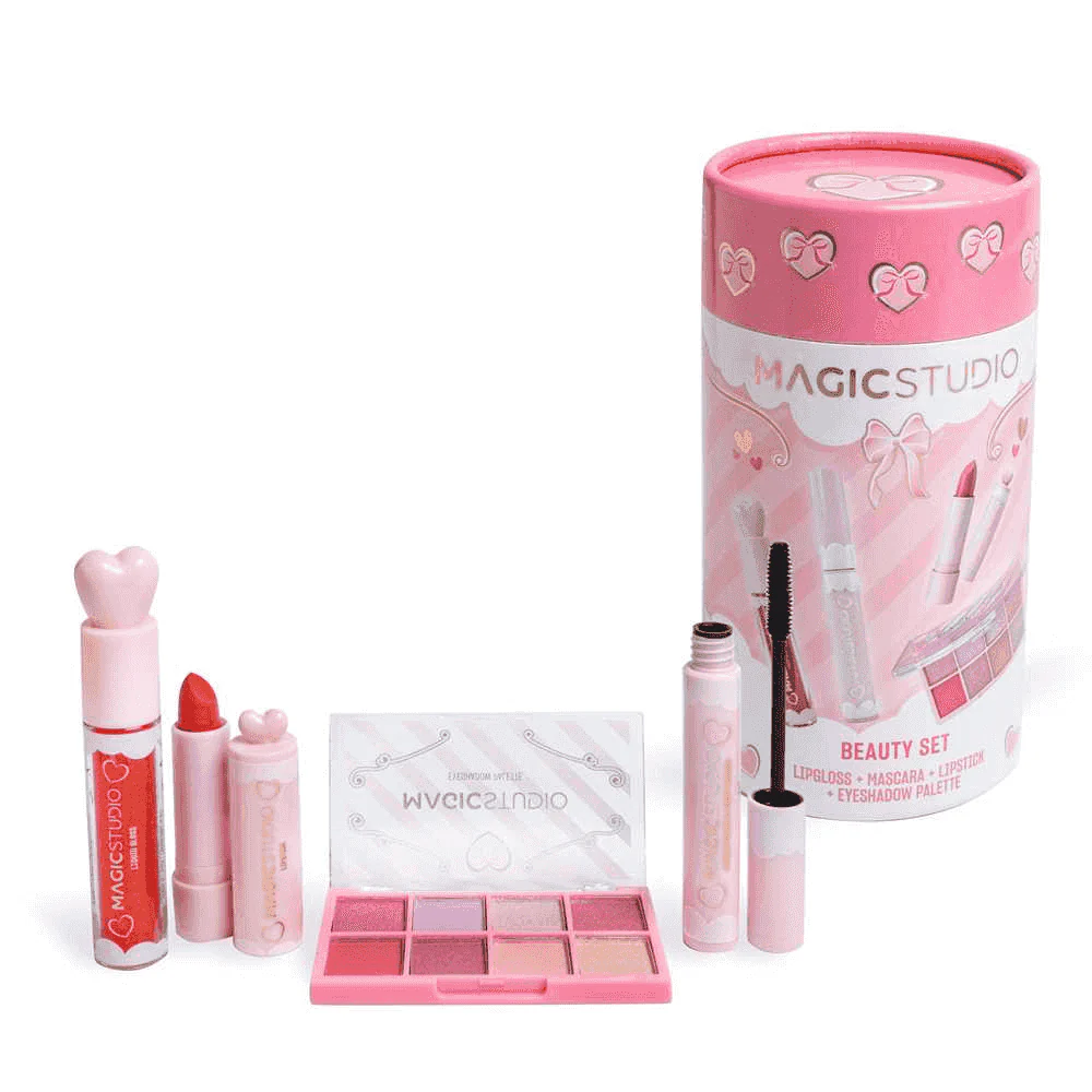 Magic Studio Coquette Beauty Set Maquillaje Completo Labios Ojos y Rostro