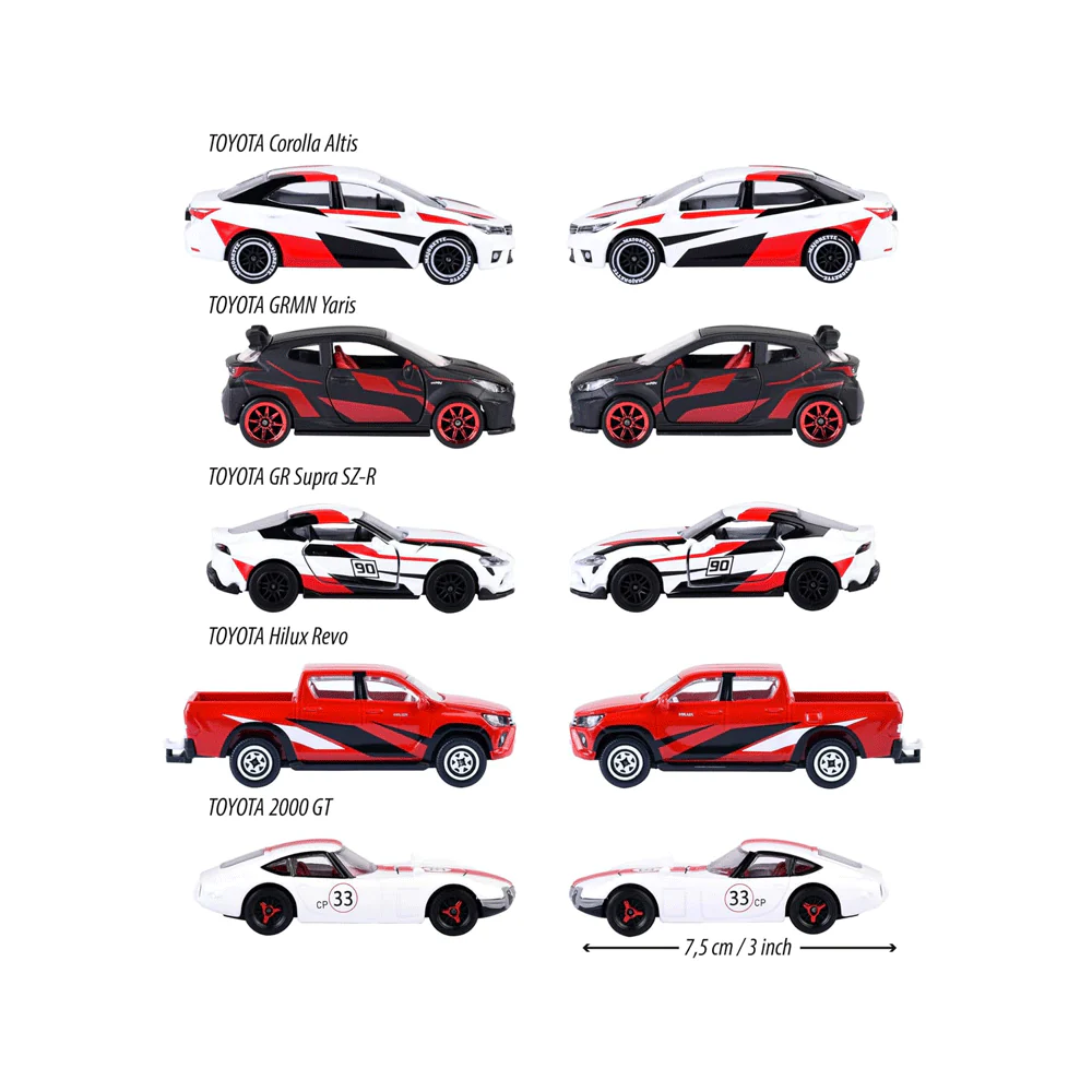 Majorette Toyota Racing Giftpack 5 Coches Metal - Image 3