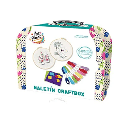 Maletín Craftbox – Set de bordado creativo (6+)