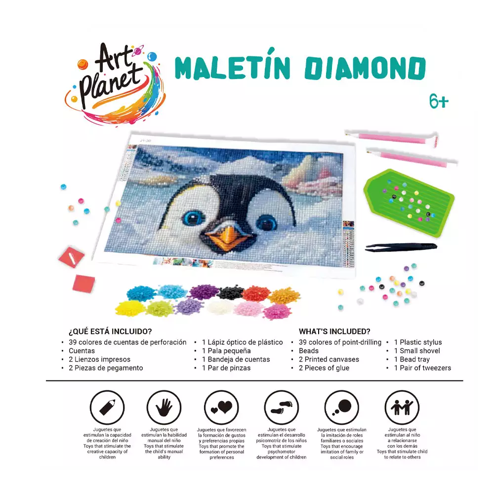 Maletín Diamond Art Planet – Kit de mosaicos con diamantes para artistas - Image 2