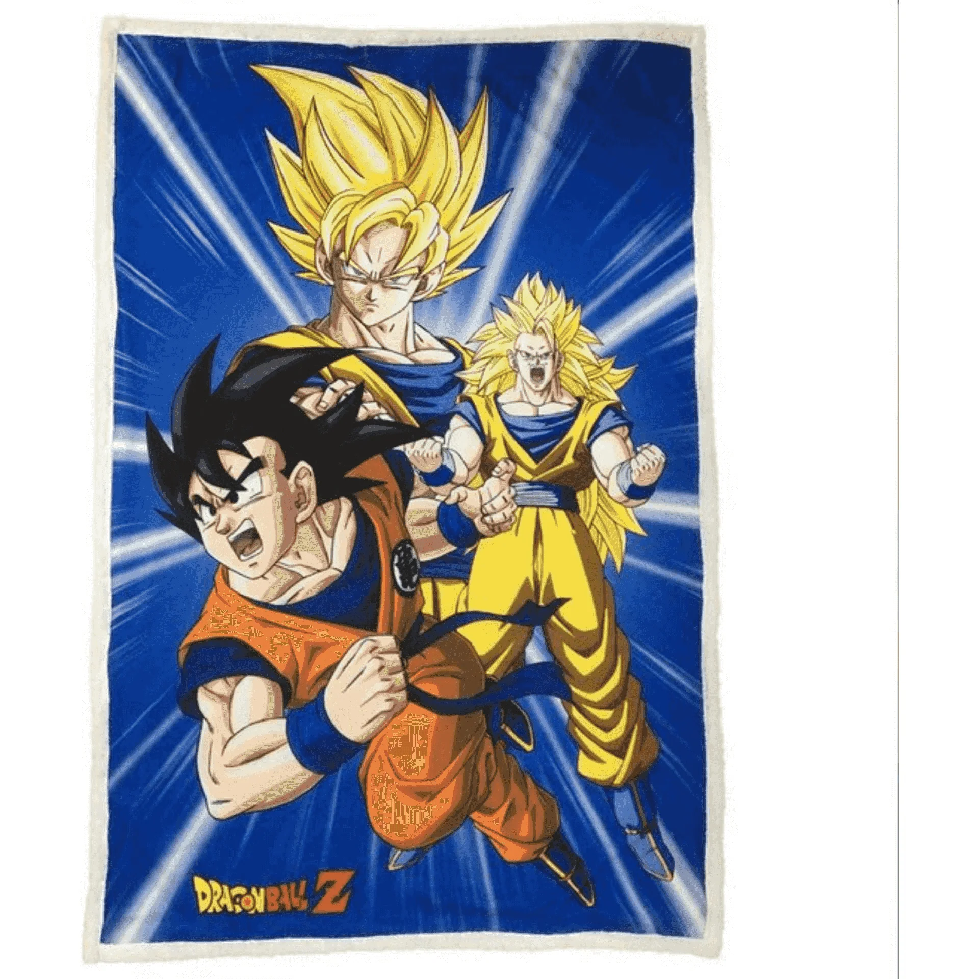 Manta Sherpa Dragon Ball Z Goku SSJ Forms 130x170 cm - Image 2