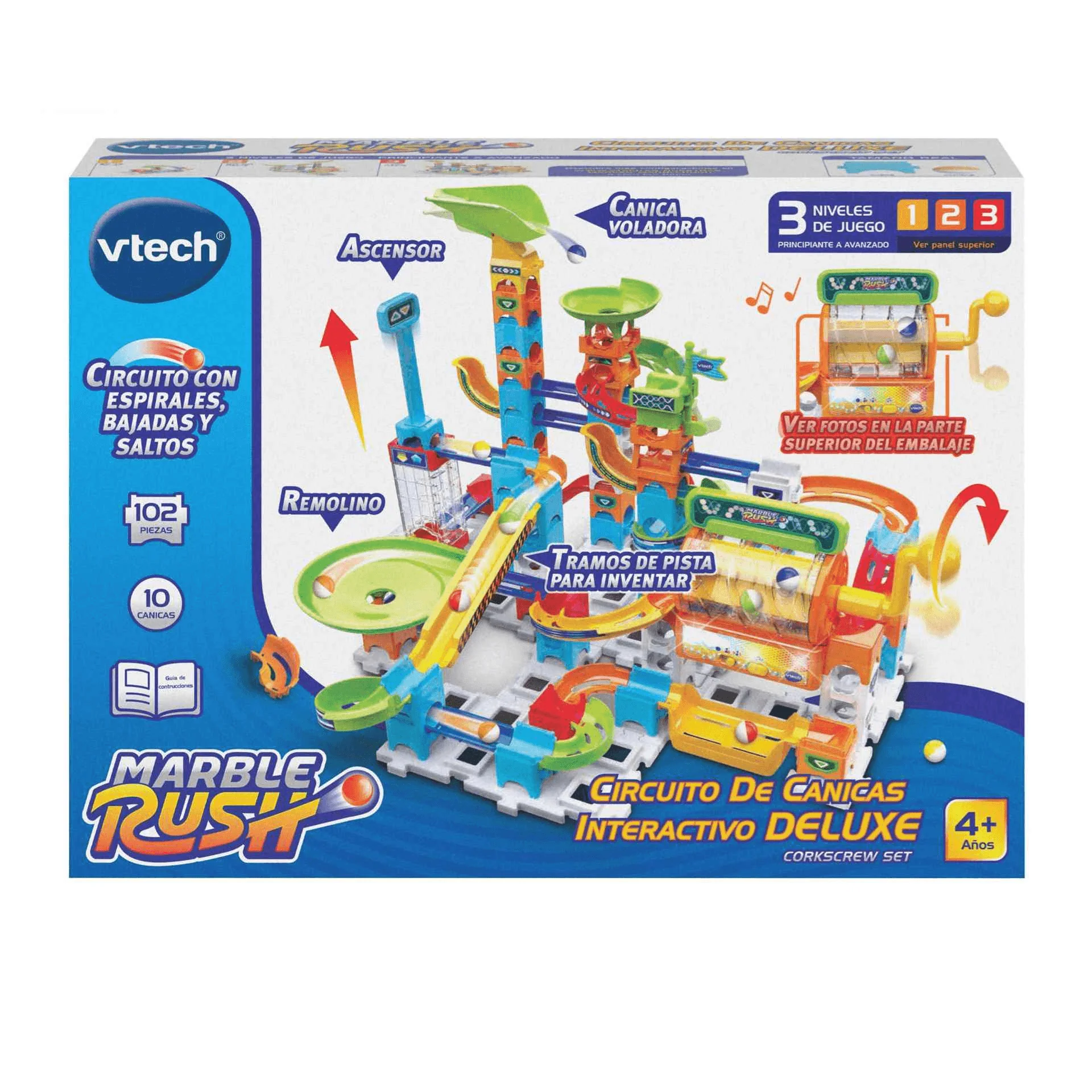 Marble Rush Circuito de Canicas Interactivo Deluxe Corkscrew Set - Image 4