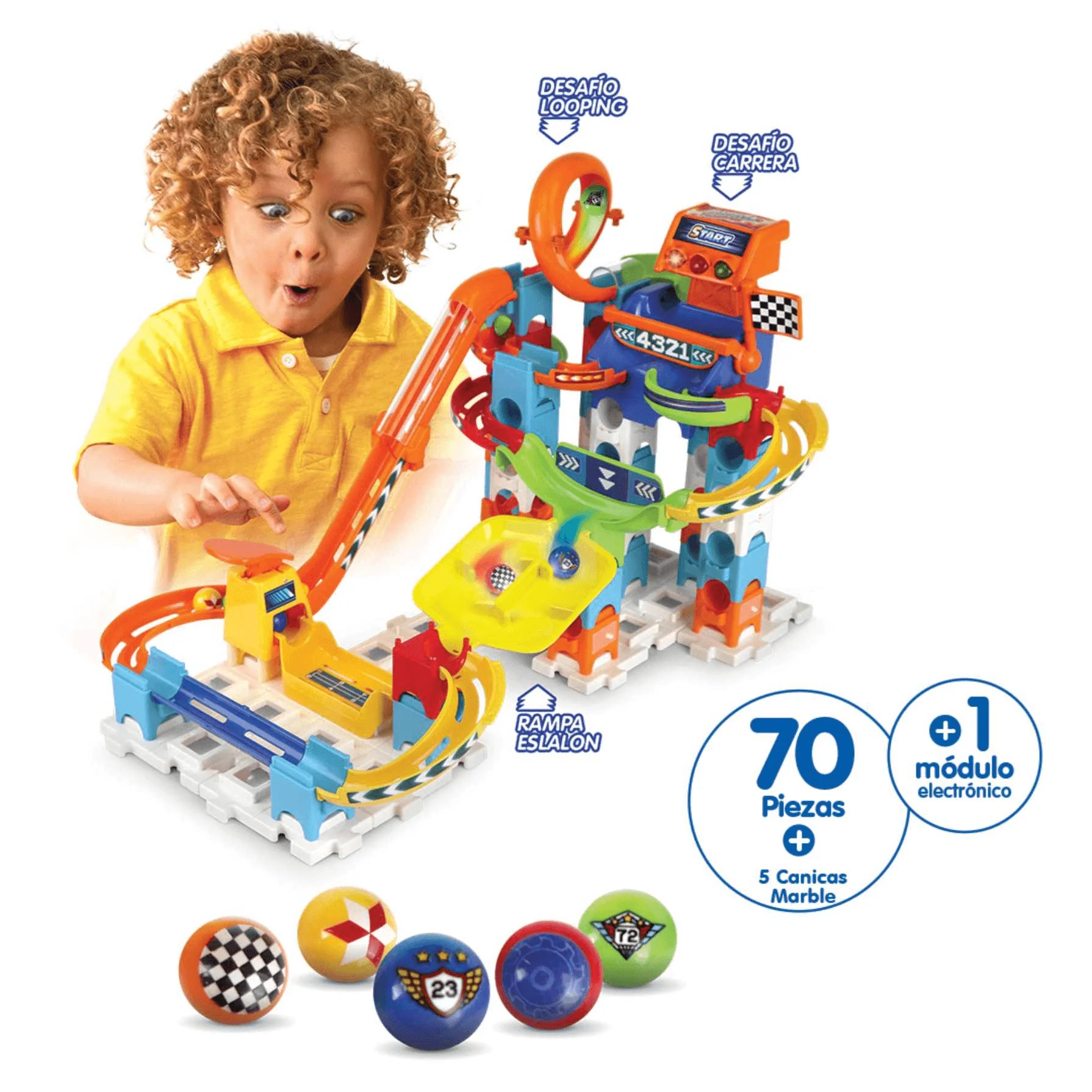 Marble Rush Circuito de Canicas Interactivo Racing Track Set - Image 6