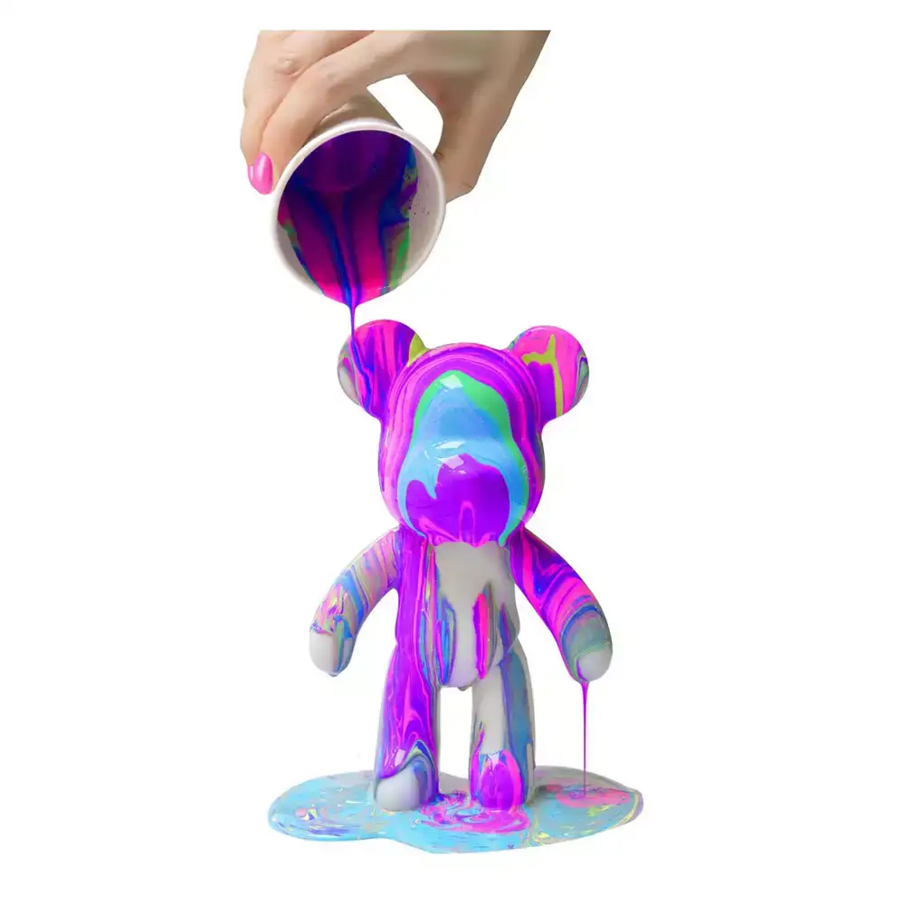 Marbleous Bear Set – Crea tu oso de colores neón - Image 2