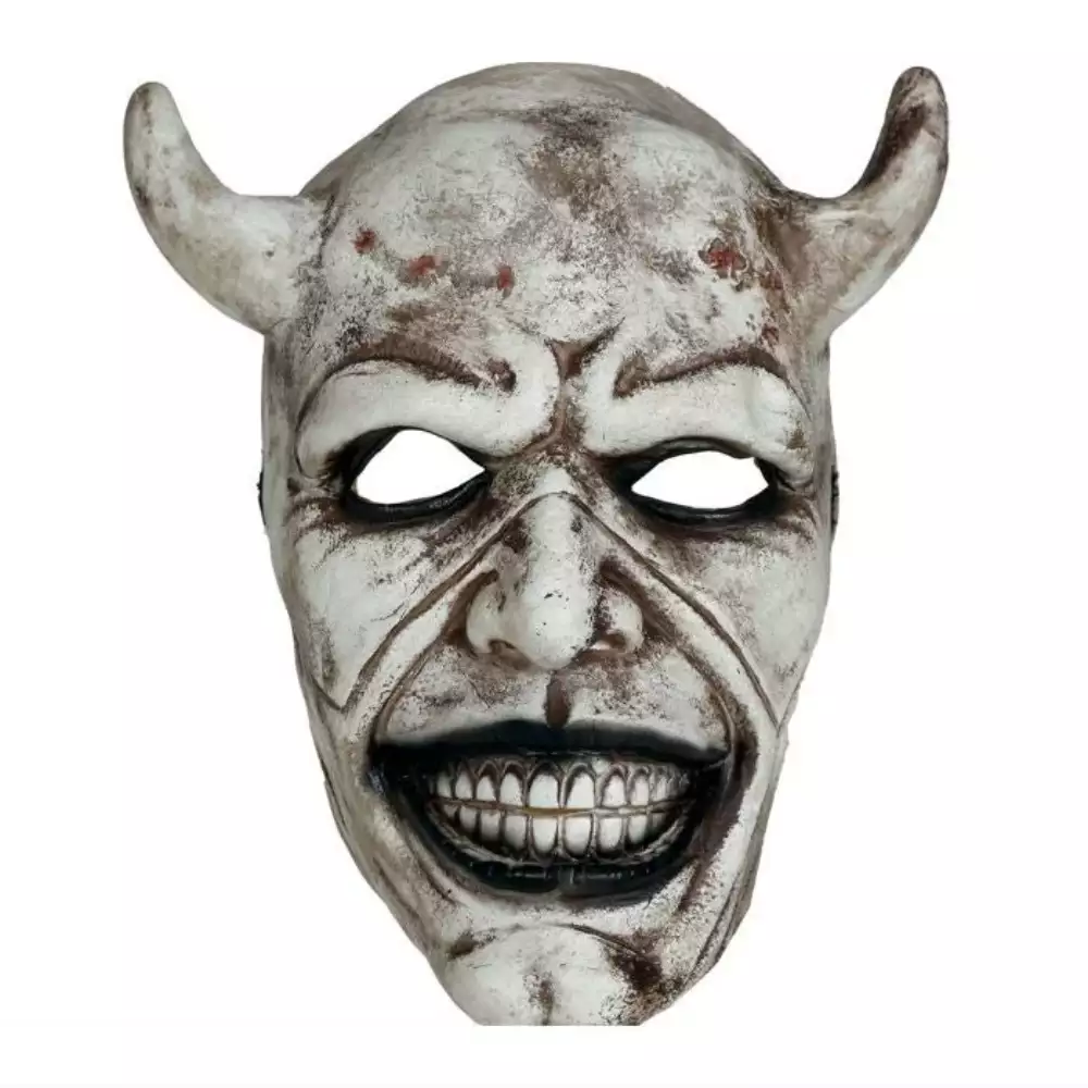 Máscara De Halloween Diablo Blanco Adulto Unisex - Image 3