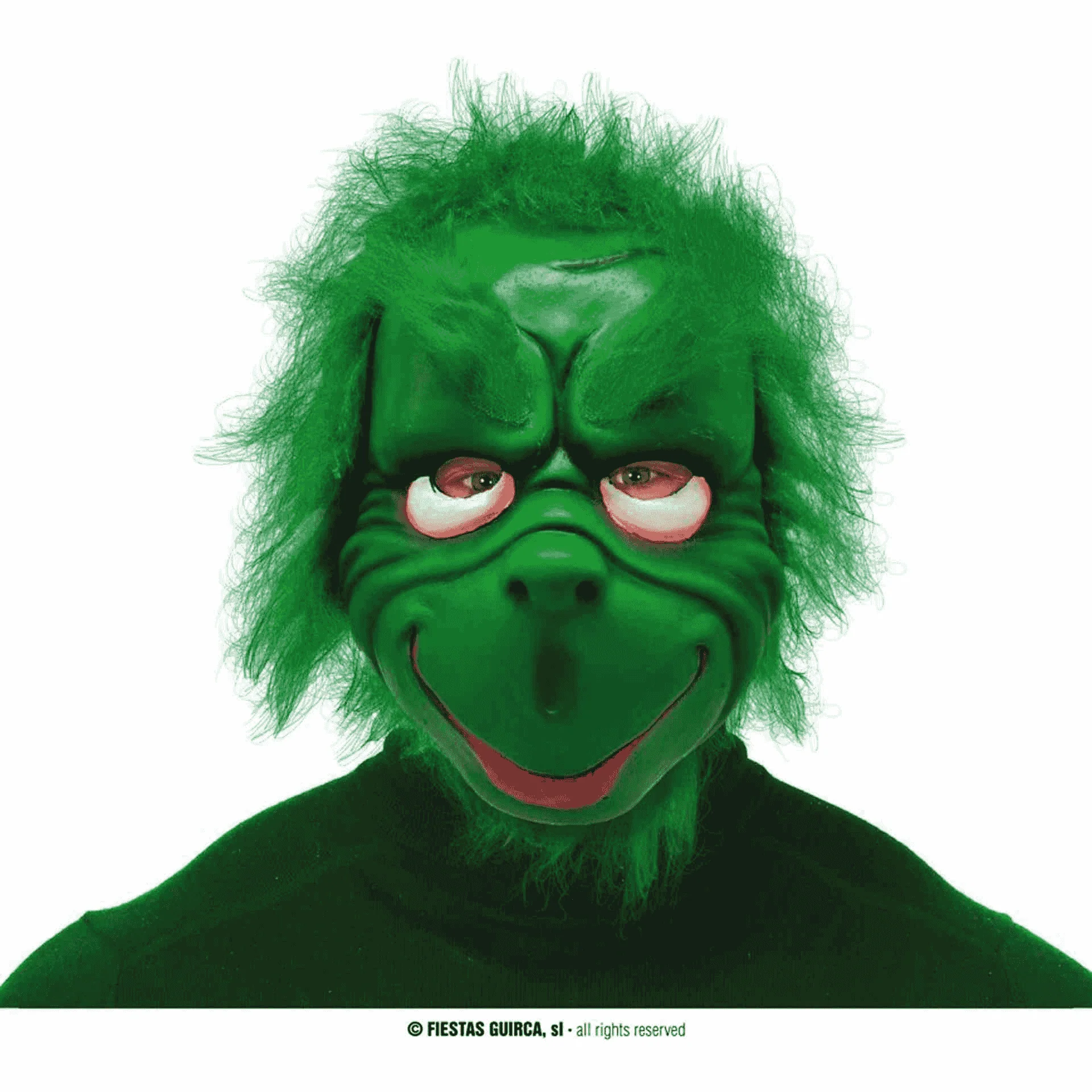 Máscara Elfo Verde Gruñón Con Pelo