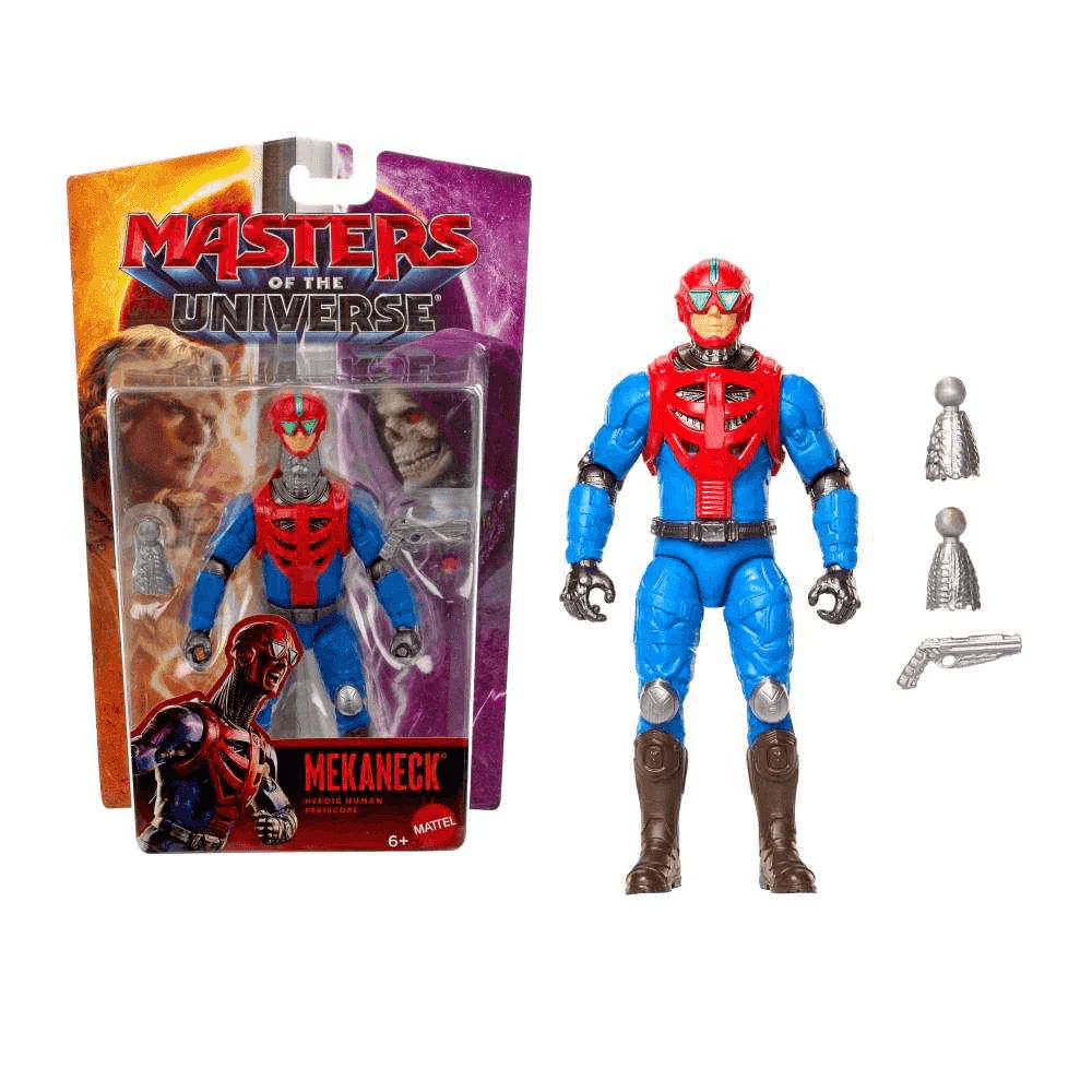 Masters of the Universe Mekaneck figura articulada con lanzador 6 años