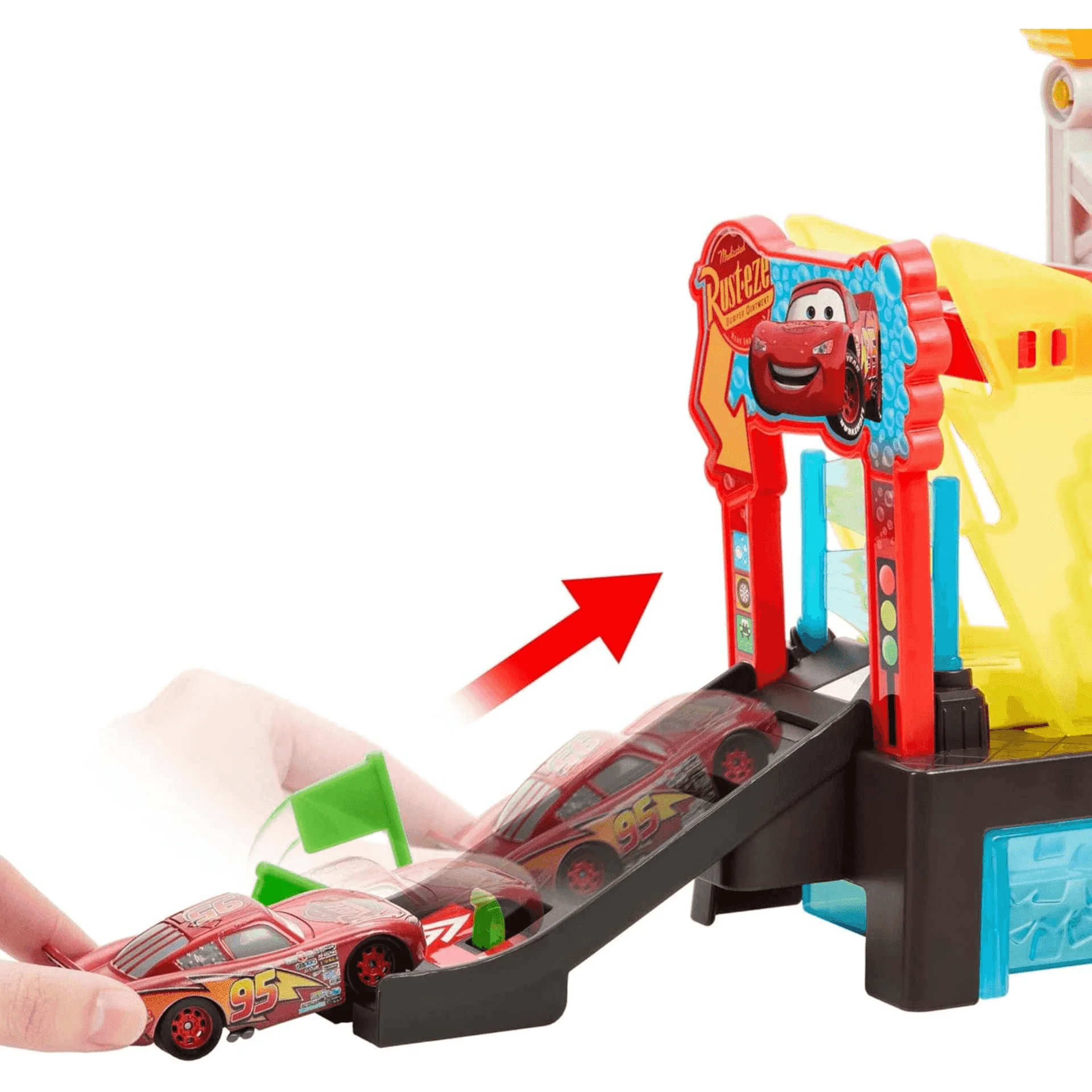 Mattel Disney Pixar Cars Túnel de Lavado con Cambio de Color - Image 5