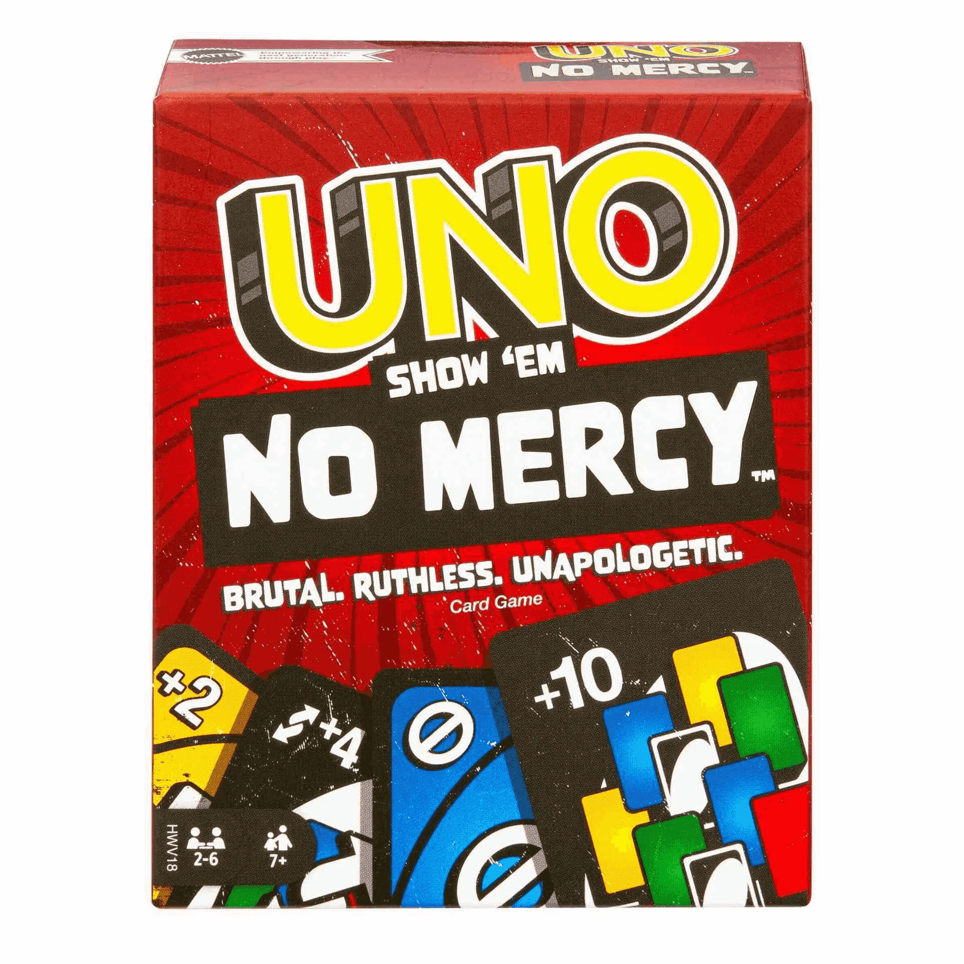 Mattel Games Juego de cartas UNO No Mercy