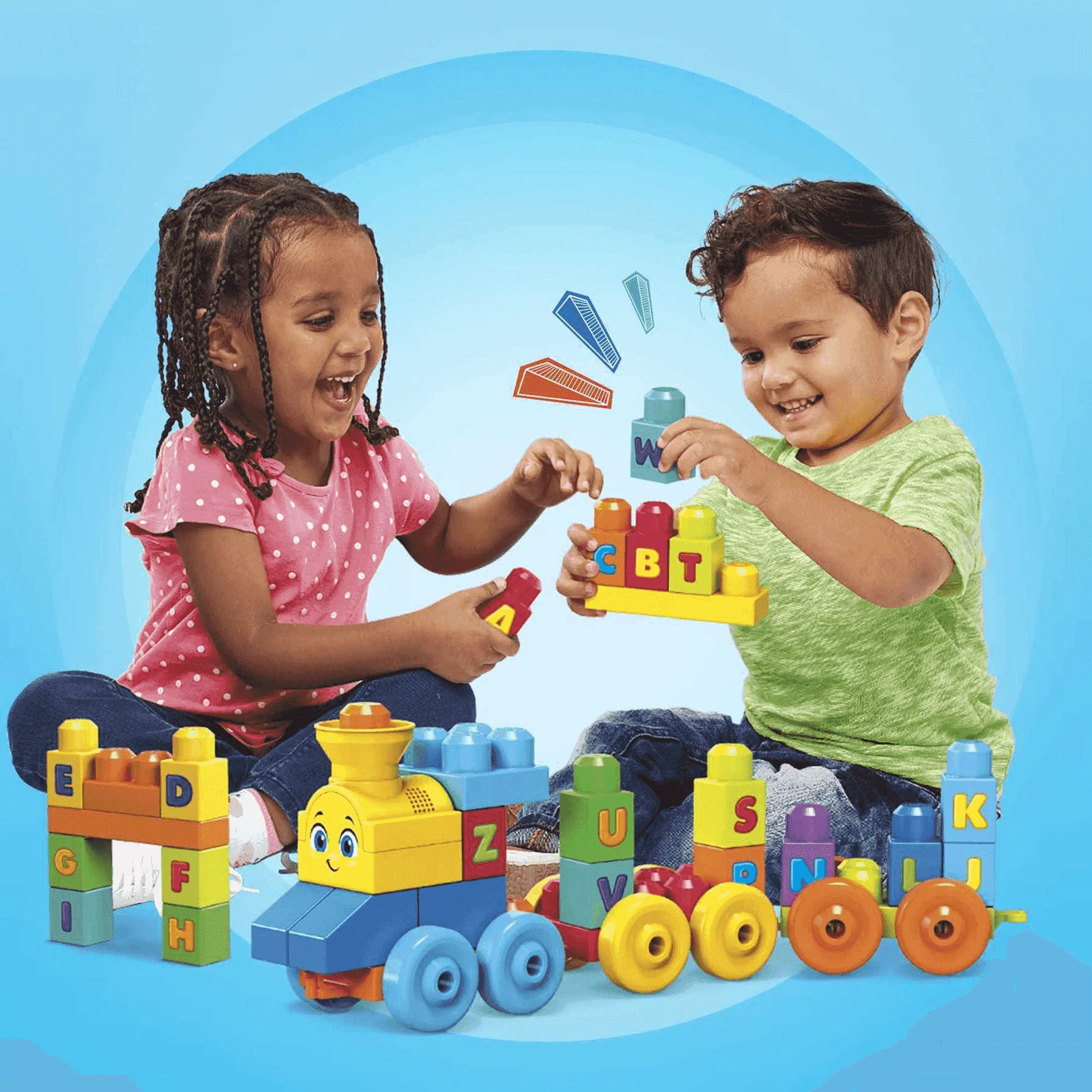 Mega Bloks Tren Musical ABC Juguete de Bloques de Construcción - Image 3