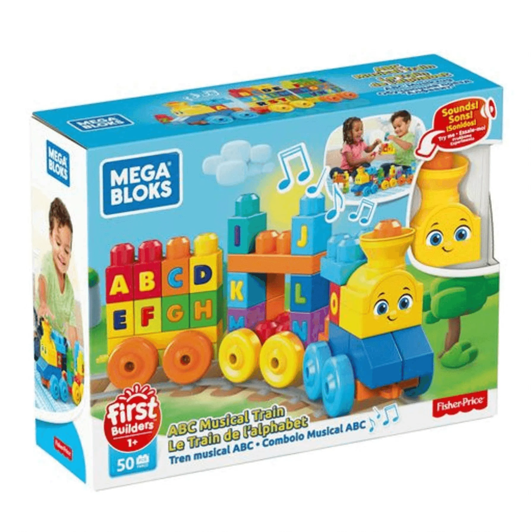 Mega Bloks Tren Musical ABC Juguete de Bloques de Construcción - Image 6