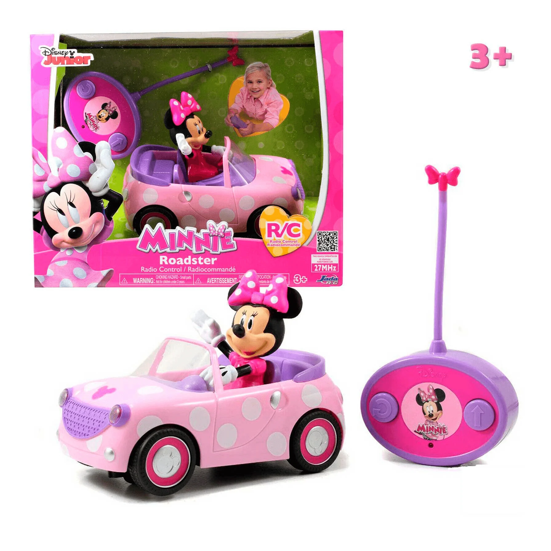 Mi Primer Coche Con Radio Control Minnie Disney Roadster Infantil - Image 3