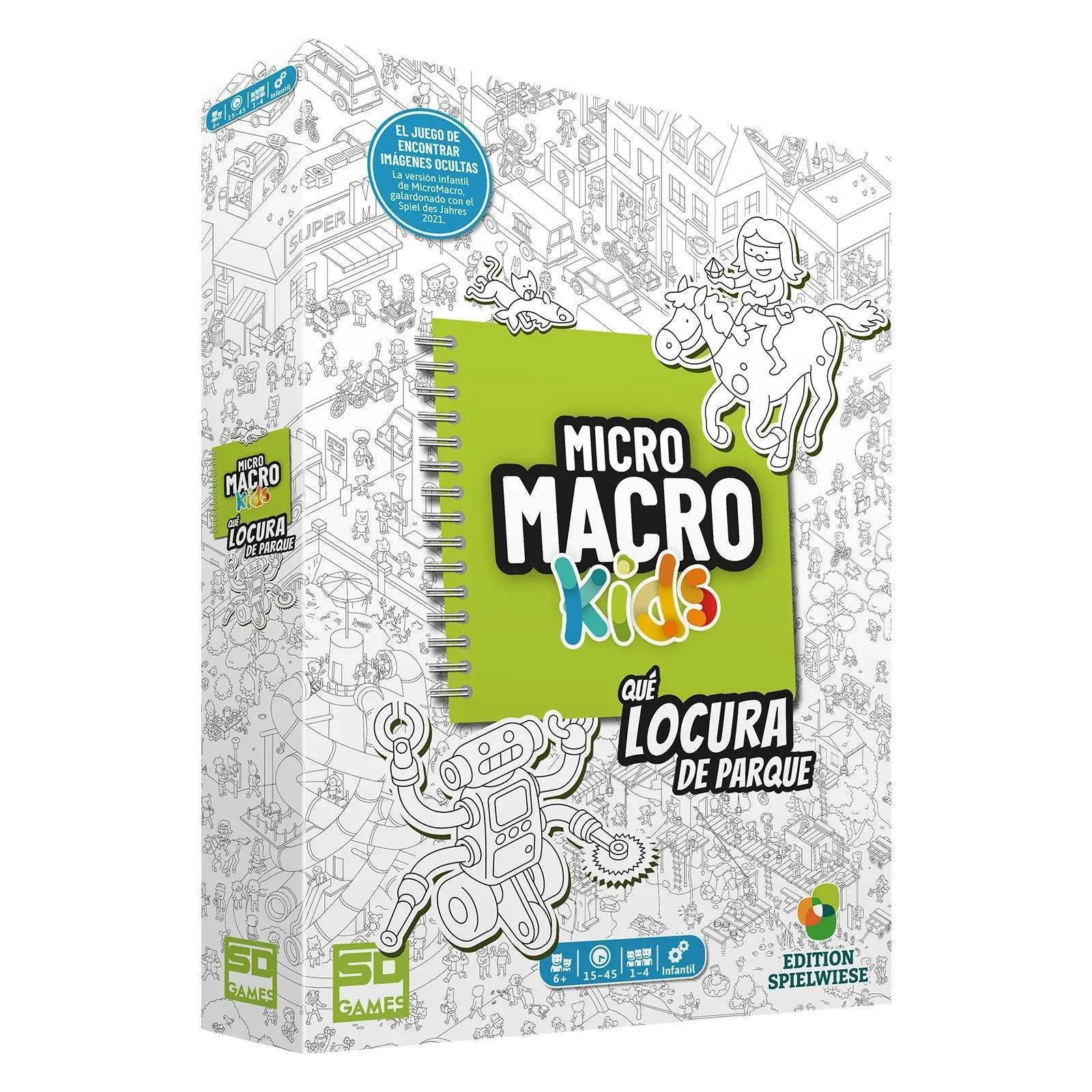 MicroMacro Kids: ¡Qué locura de parque! – Juego de deducción cooperativo para peques