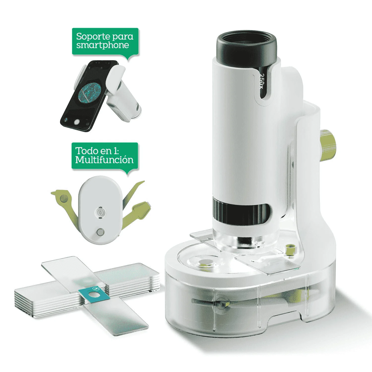 Microscopio Portátil Infantil So Science Canal Toys – Zoom 250x con Accesorios - Image 2