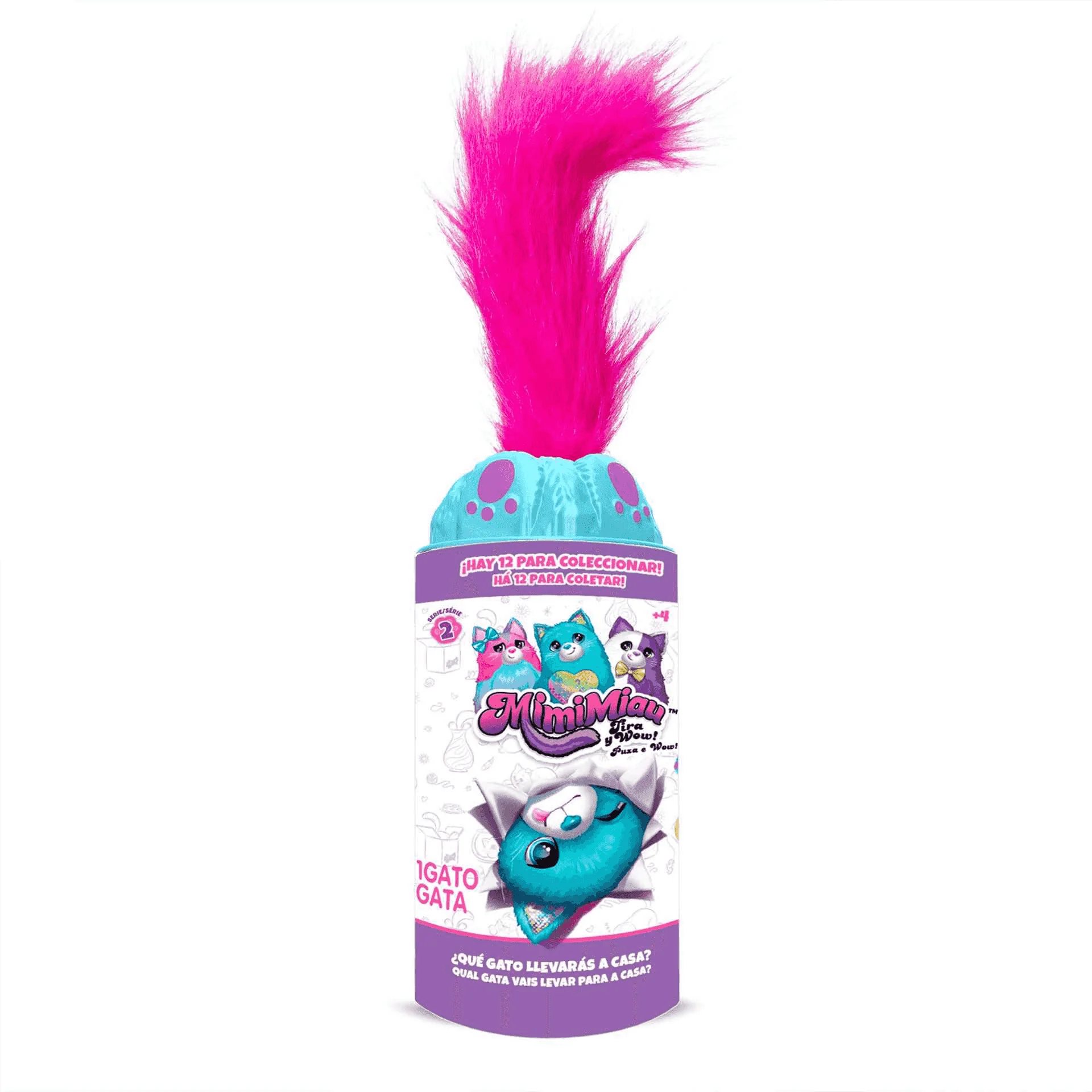 Mimimiau Tira Y Wow Peluche Gato