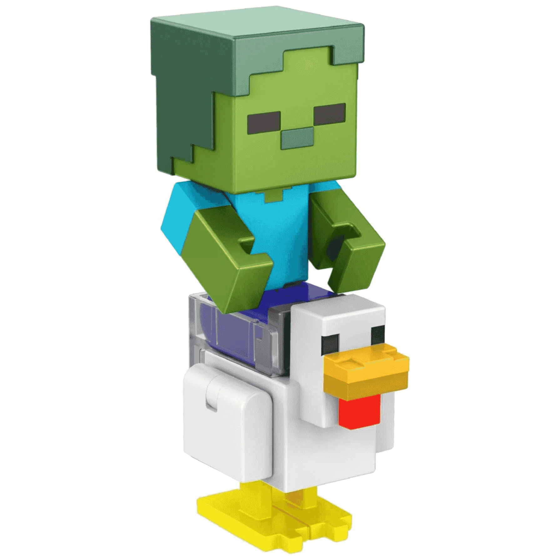 Minecraft Figura Articulada Zombie Chicken Jockey 8 cm