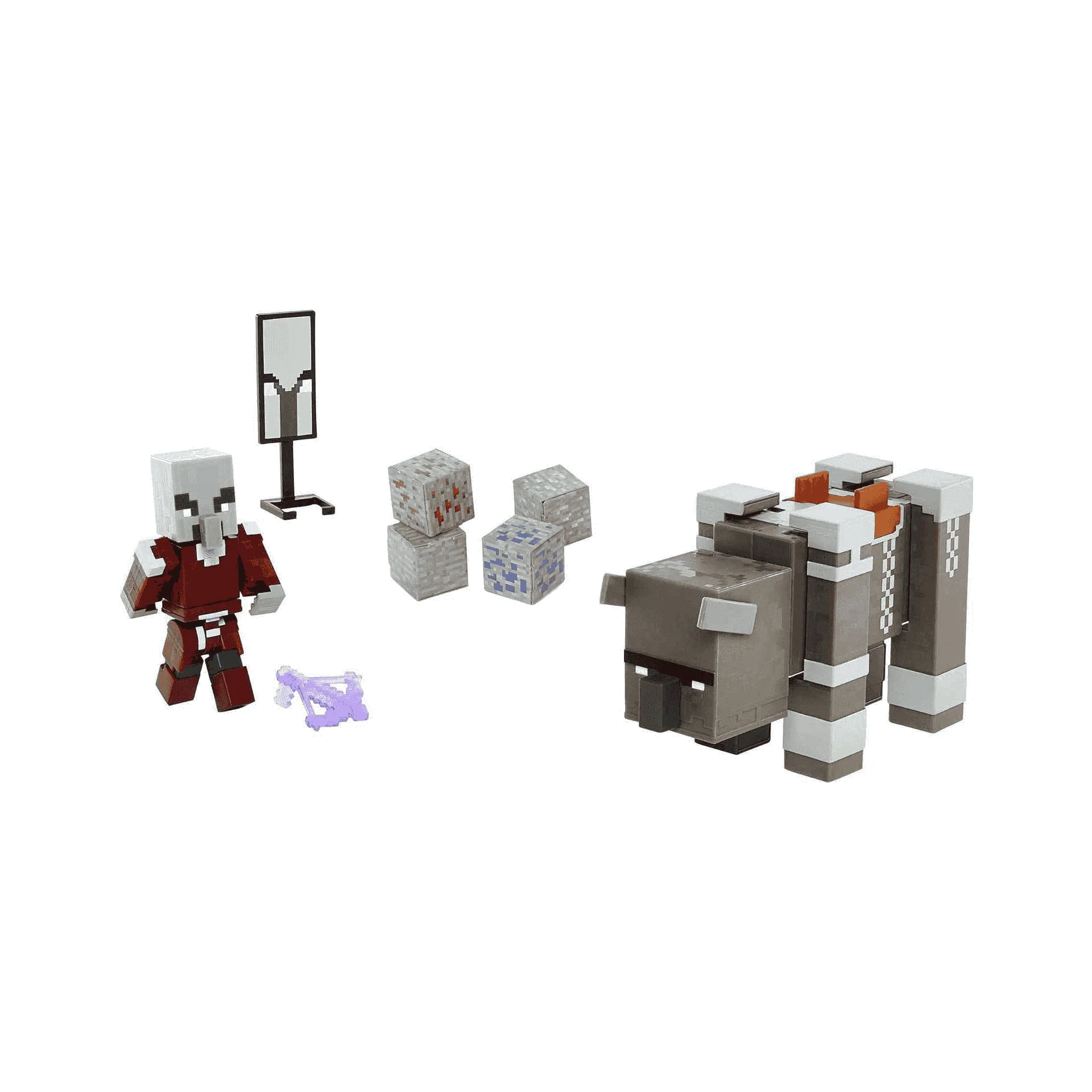 Minecraft Pack 2 Figuras Dungeons Ravager & Raid Captain - Image 4