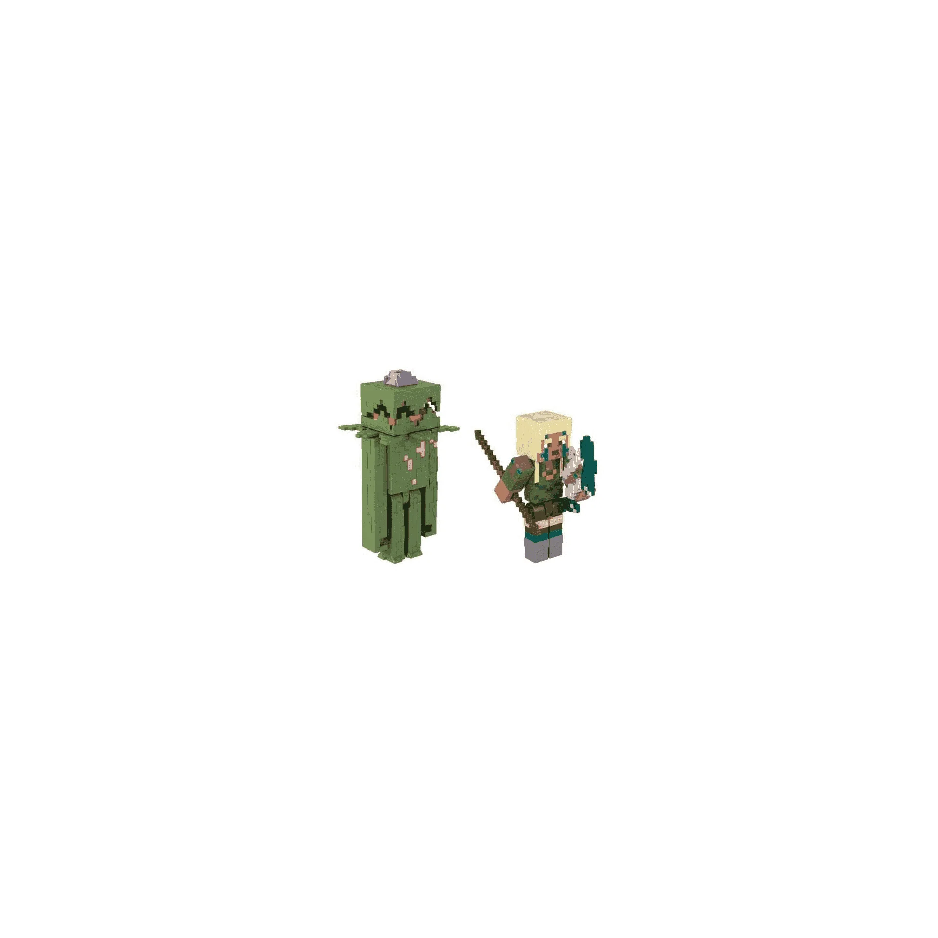 Minecraft Pack de 2 Figuras Explorador and Whi