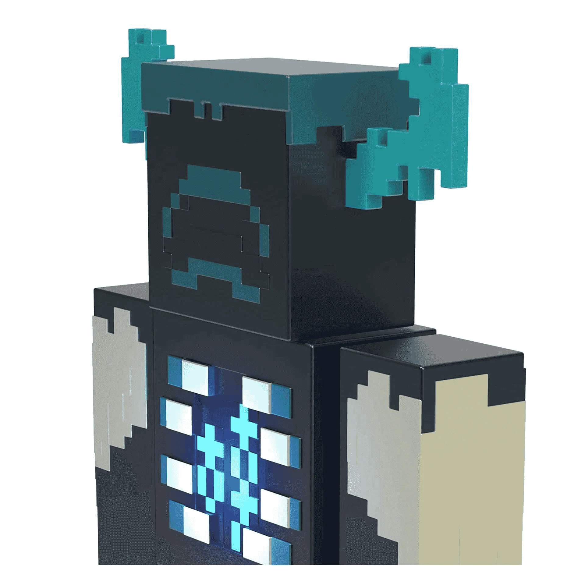 Minecraft Warden Figura de acción deluxe grande con luces y sonidos juguete 3 años (Mattel HHK89) - Image 4
