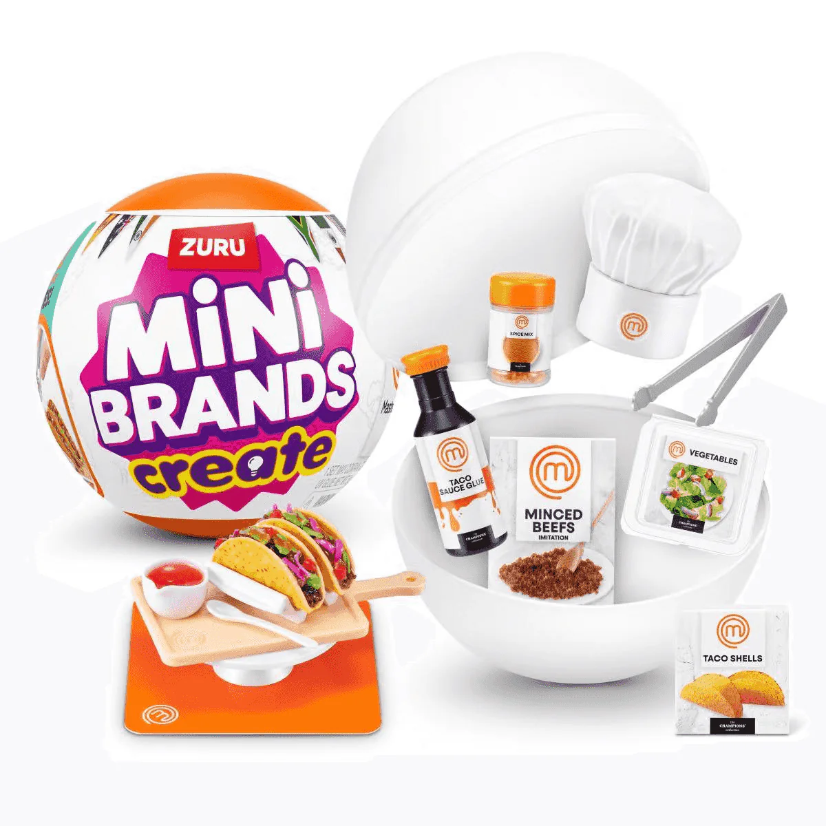 Mini Brands Create MasterChef Serie 2 – Miniaturas coleccionables sorpresa para niños y niñas