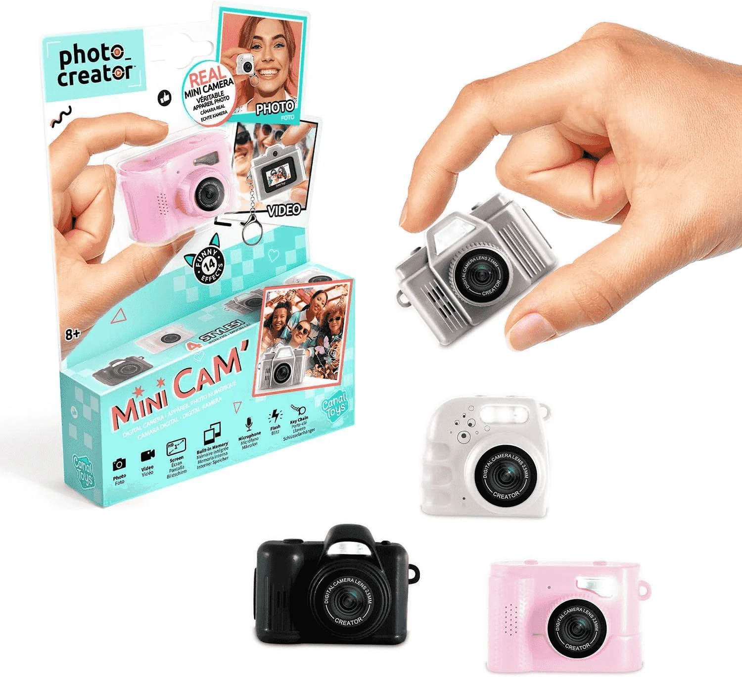 Mini Cámara Digital Infantil Photo Creator Canal Toys – Fotos y Vídeo con Efectos