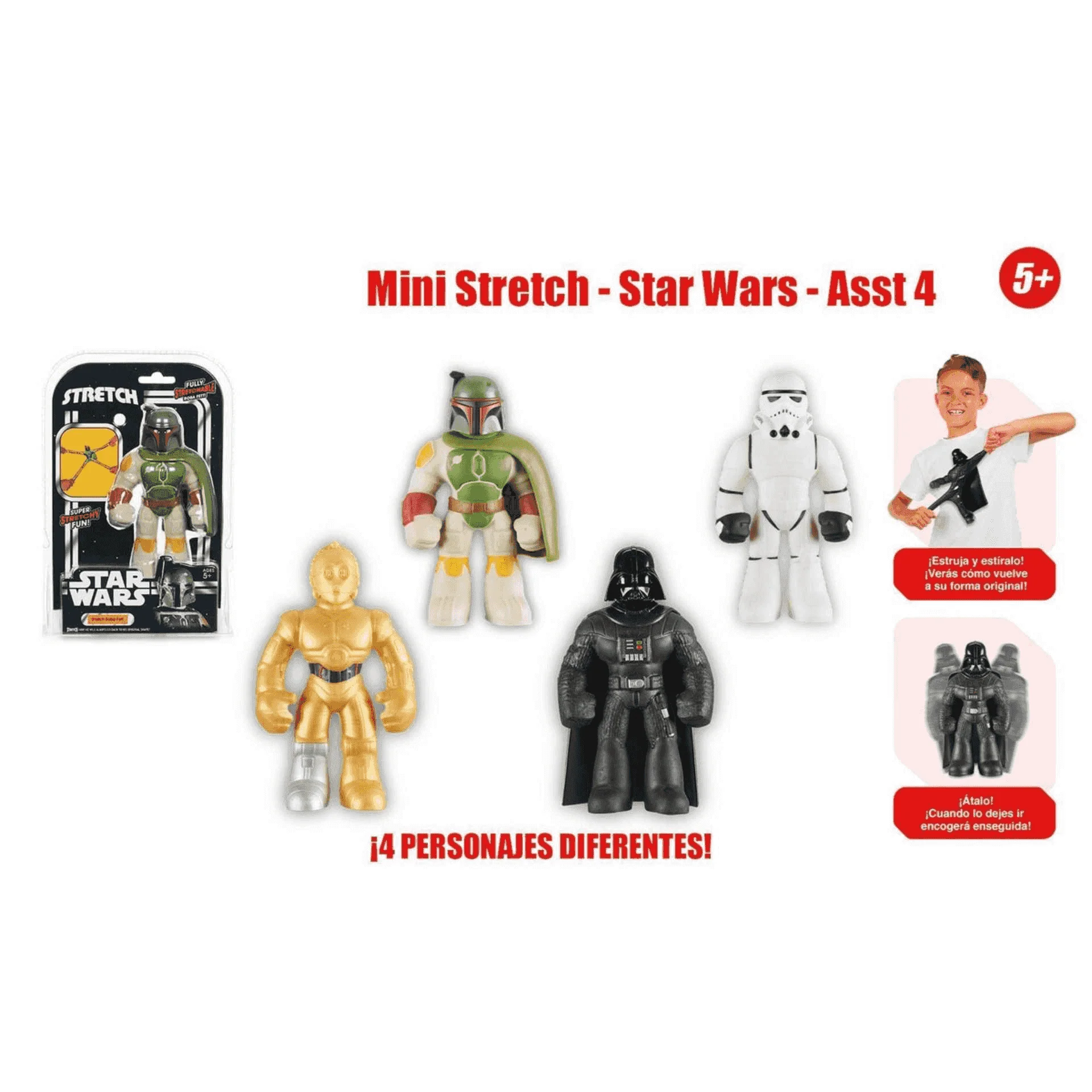 Mini Figura Stretch Star Wars Surtidos - Image 2
