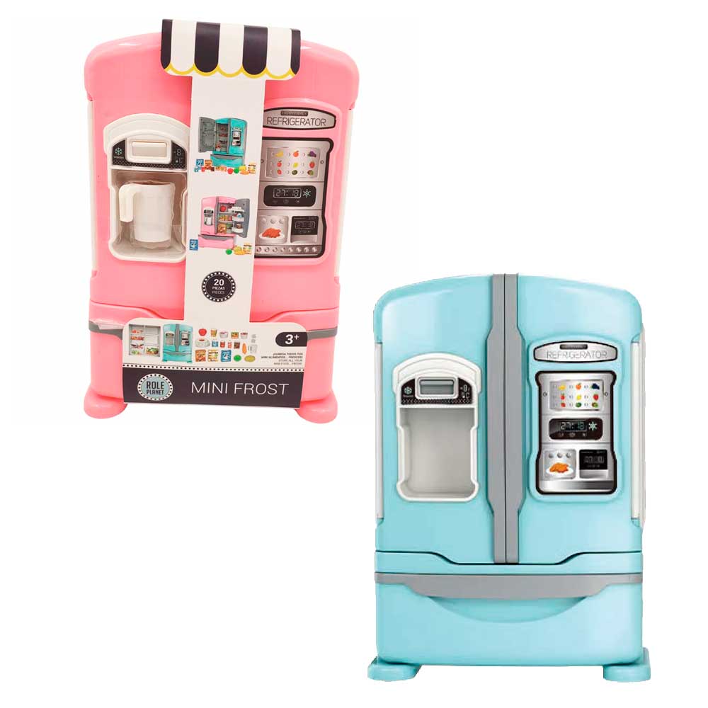 Mini Frigo Role Planet – Nevera de Juguete con Luz y Sonido (20 piezas)