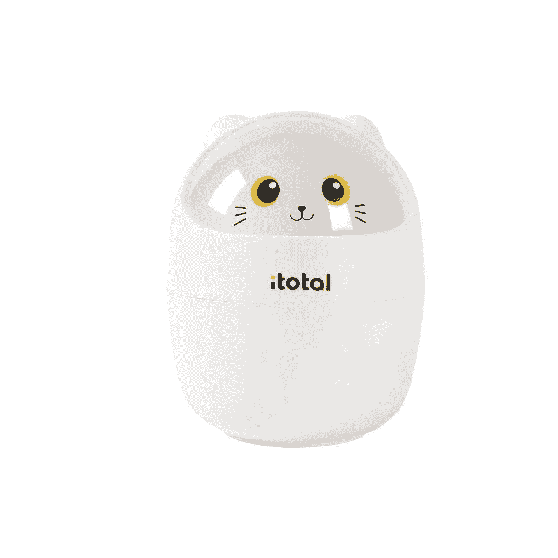 Mini Papelera Gato Blanco