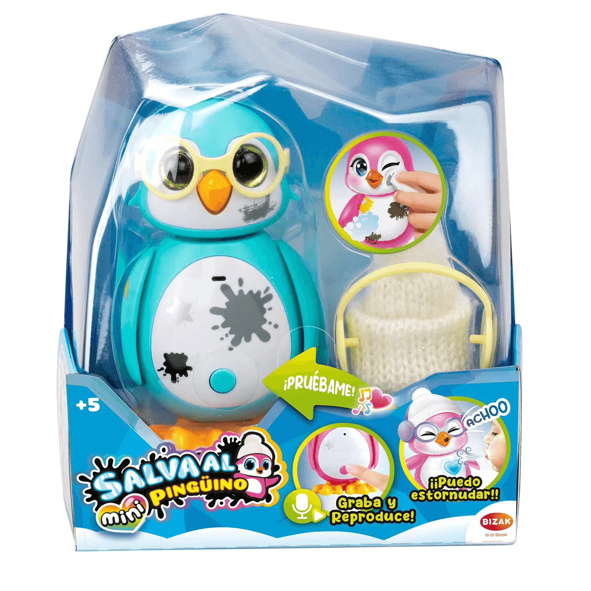Mini Salva Al Pingüino Muñeco Surtido