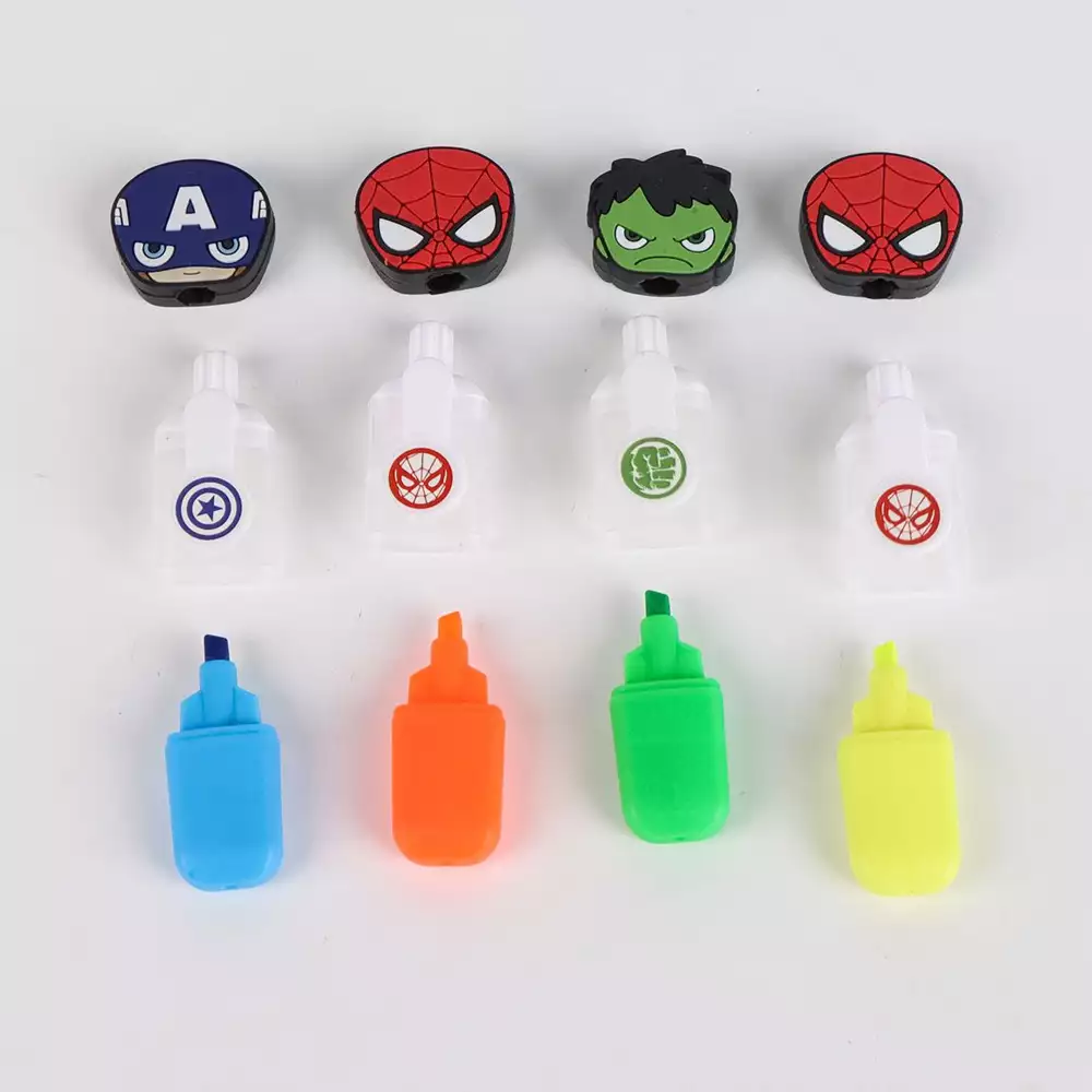 Mini Subrayadores Avengers Marvel con Estuche