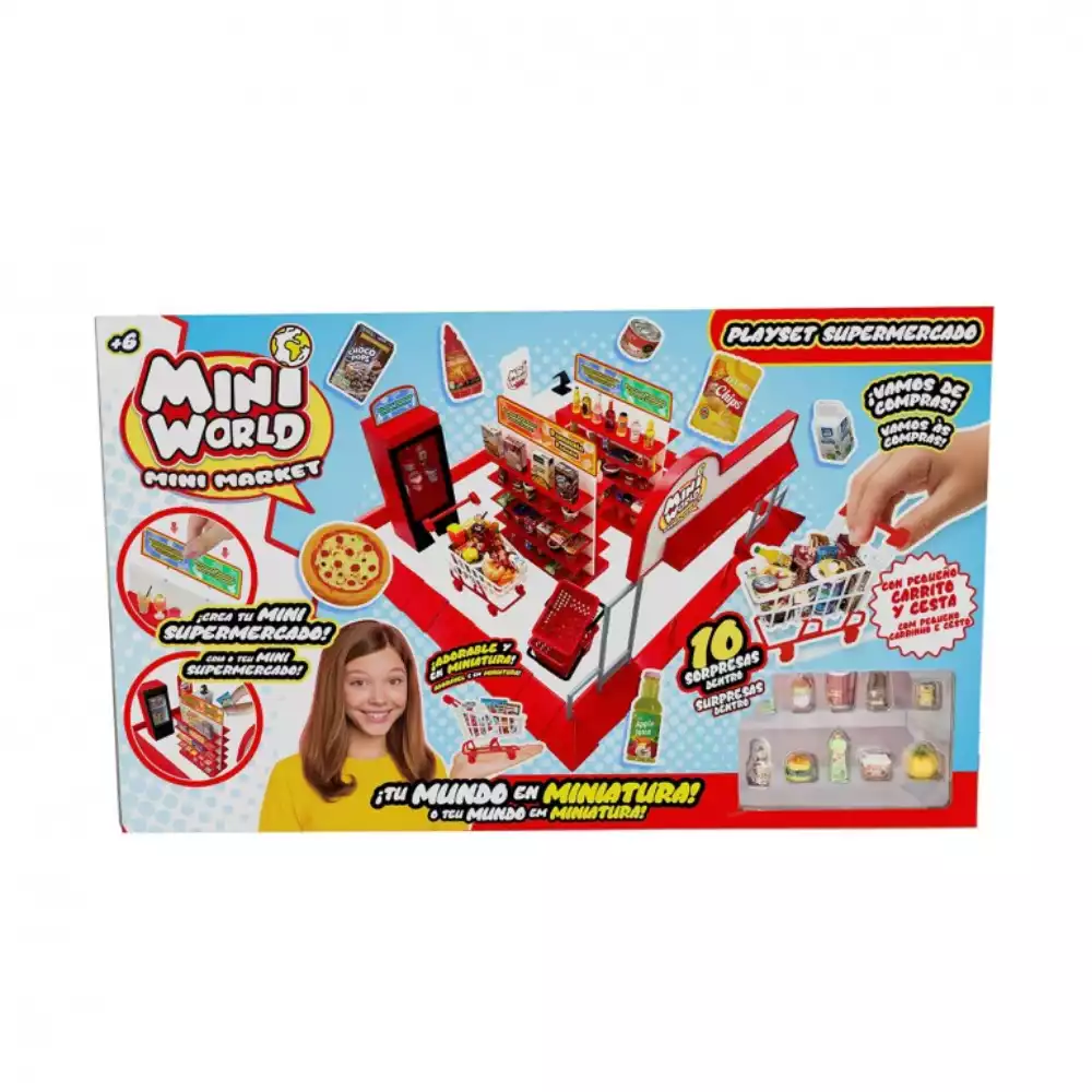 Mini World Playset Supermercado Mini Coleccionables - Image 4