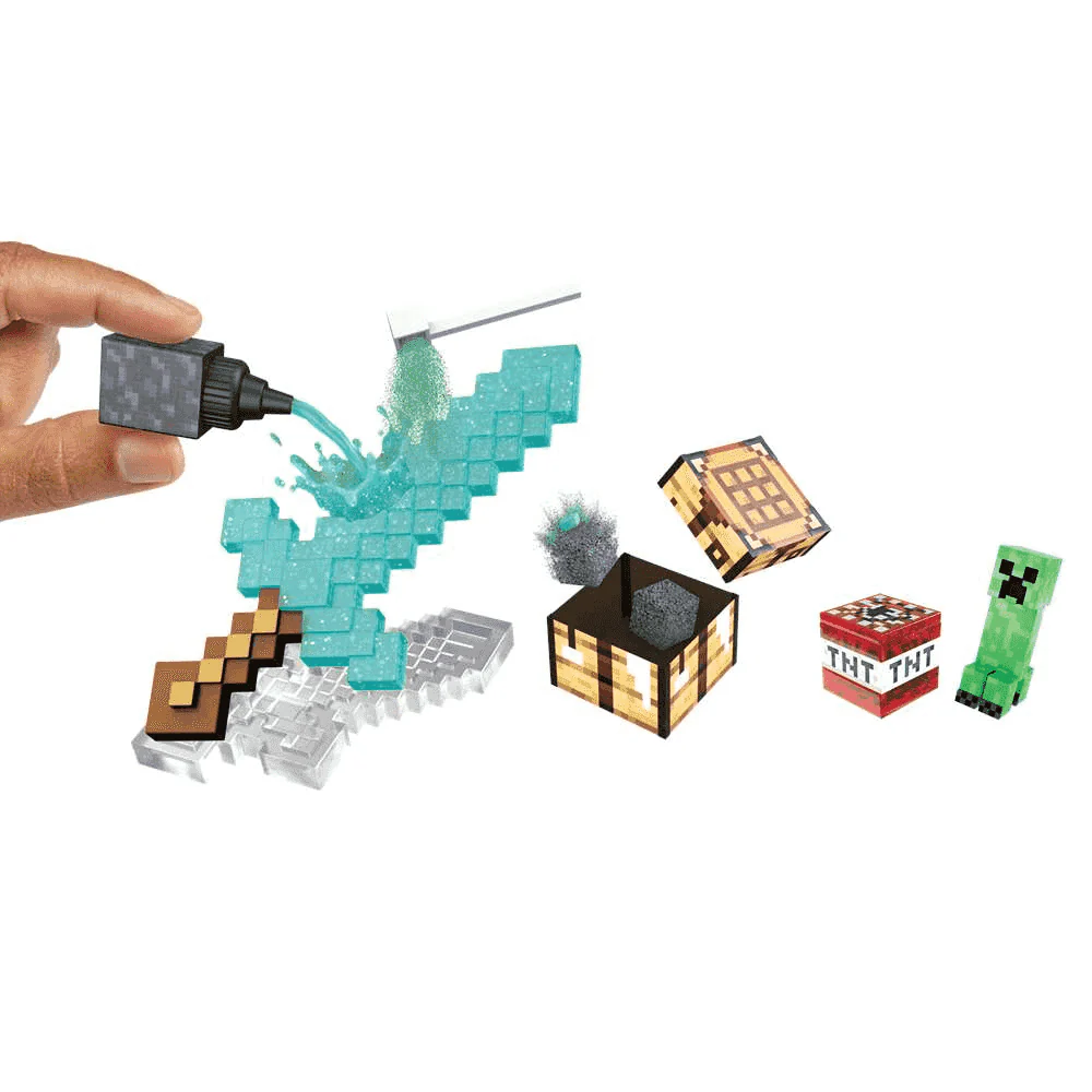 Miniverse Make It Mini Minecraft Bola Sorpresa Mundo de Bloques en Miniatura MGA - Image 5