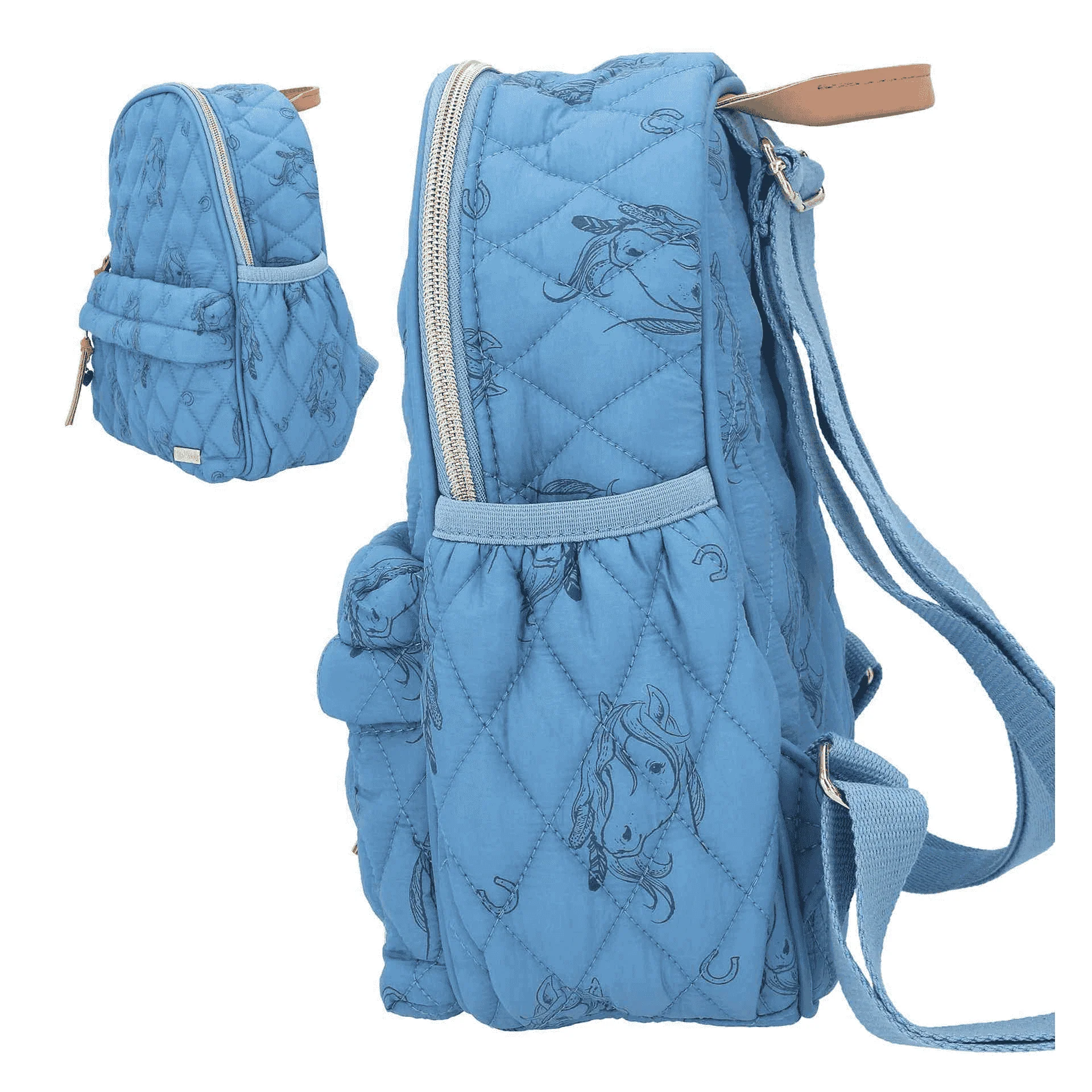 Miss Melody Mochila Blue Quilt - Image 2