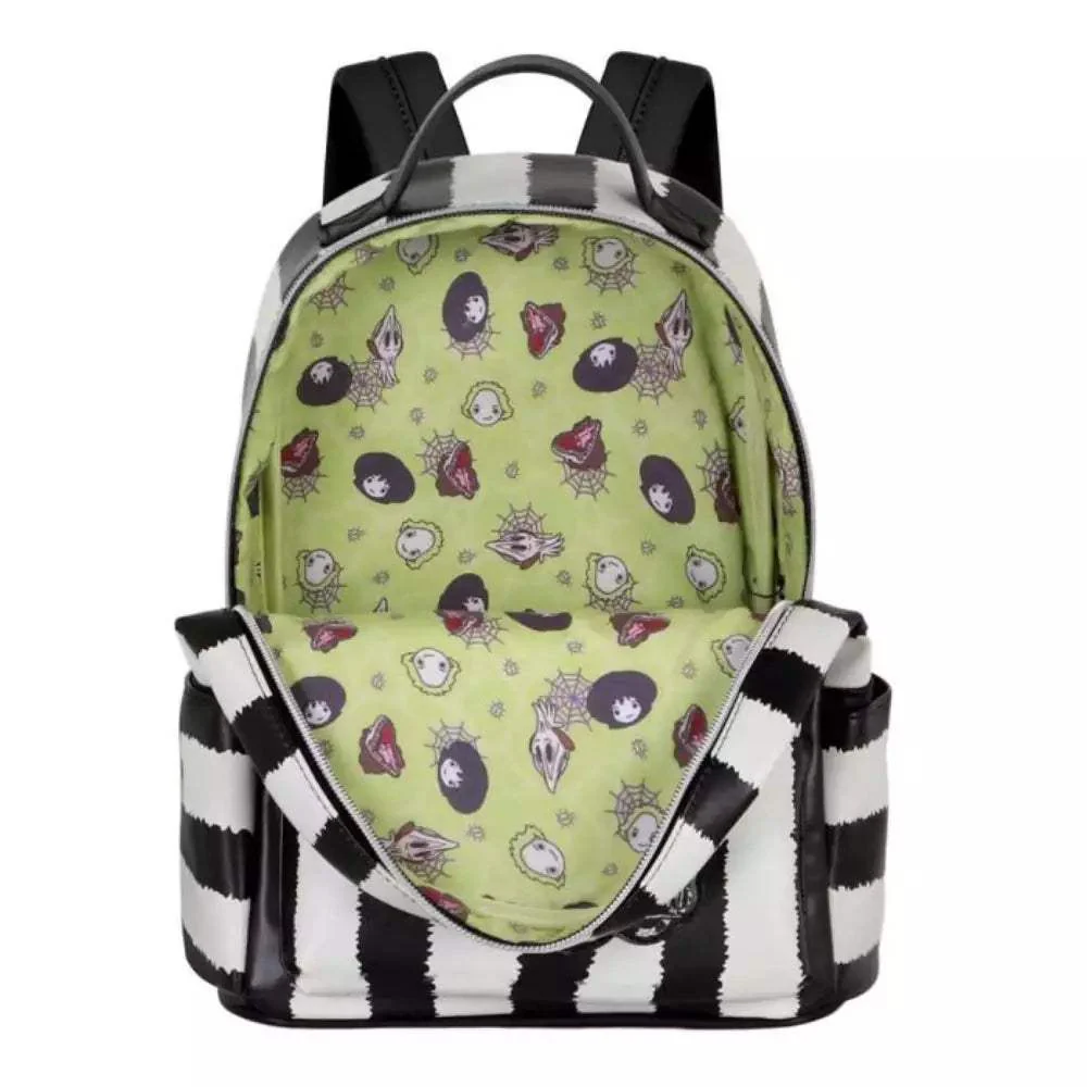 Mochila Beetlejuice Rayas Blanco y Negro Heady Stripes - Image 3