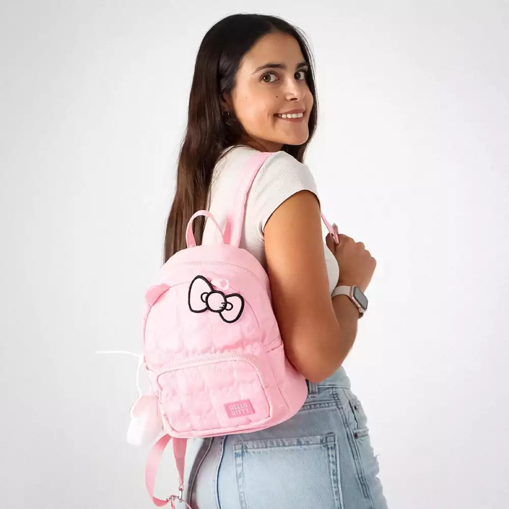 Mochila Casual Moda Hello Kitty – Rosa con Lazo 3D - Image 8