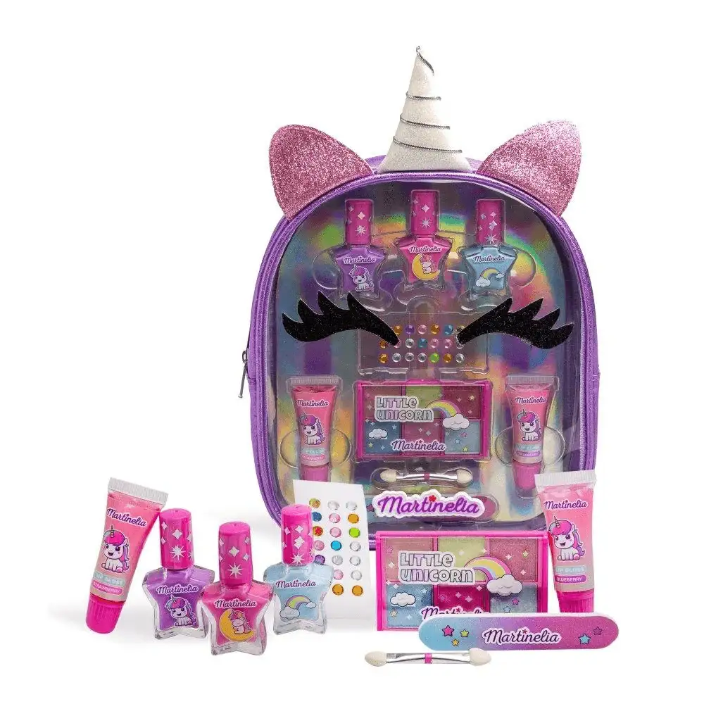 Mochila de Belleza Little Unicorn – Kit de maquillaje portátil infantil