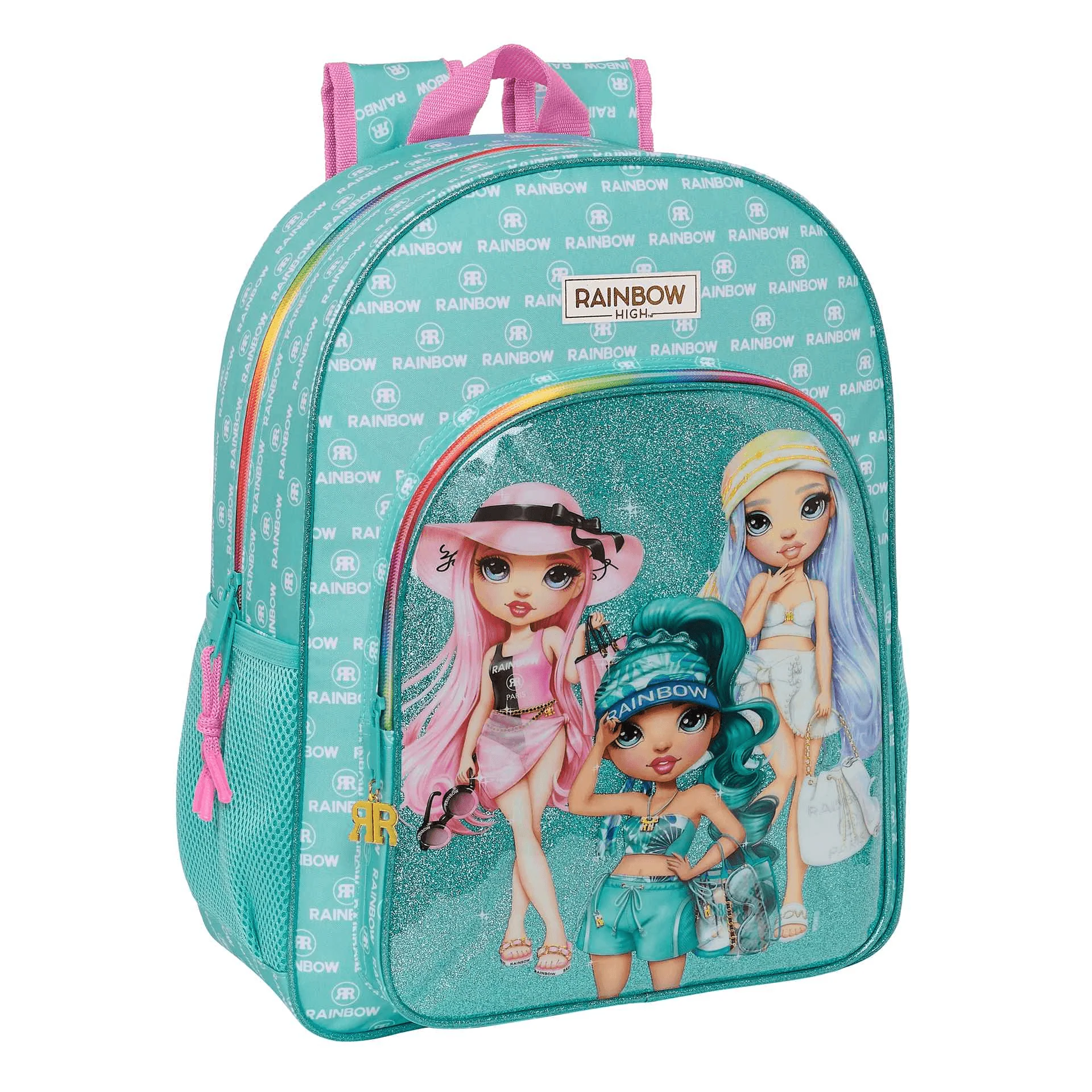 Mochila Escolar Junior Adaptable Rainbow High 'Paradise'