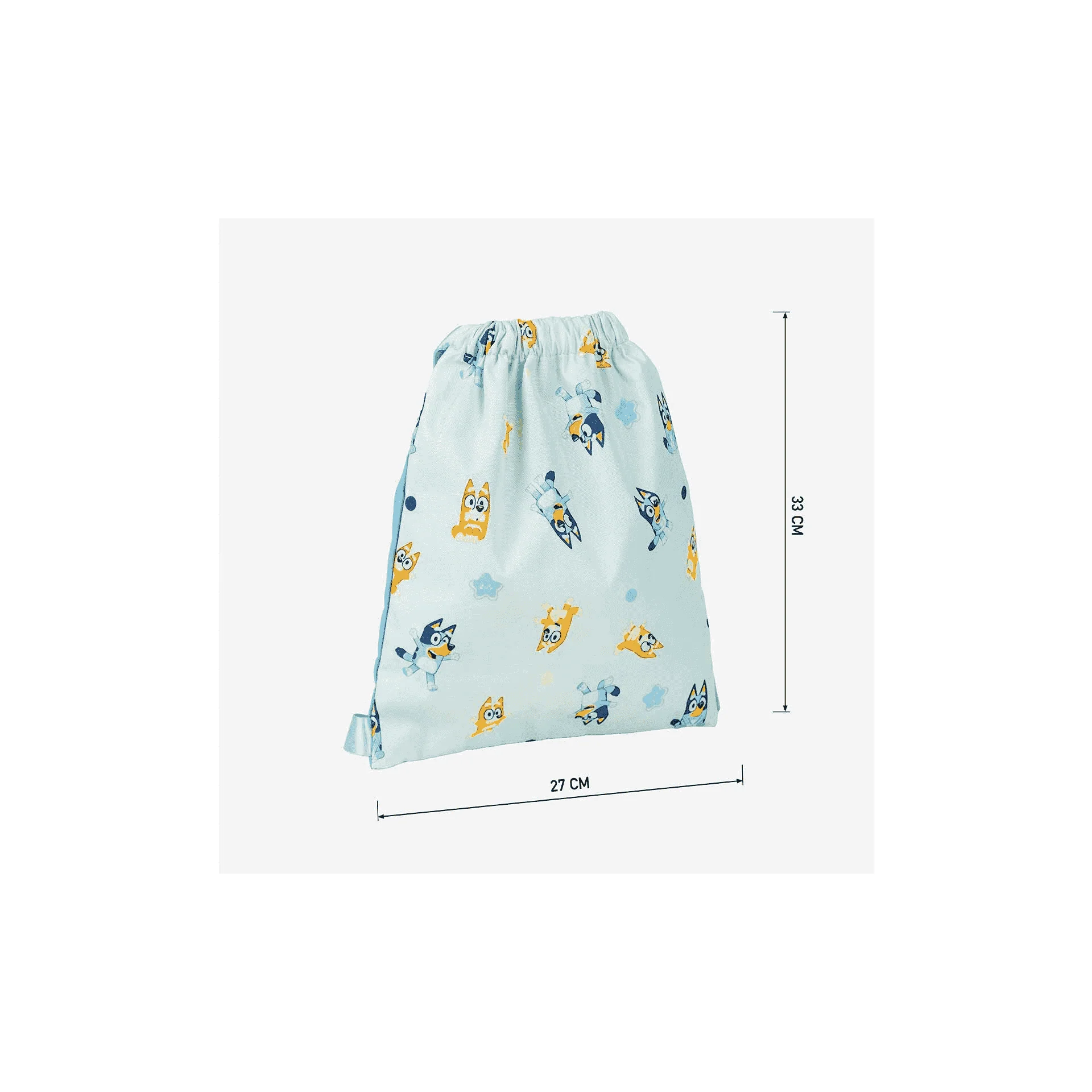 Mochila Saquito Estampado Bluey Azul Claro 27 x 32 cm - Image 5