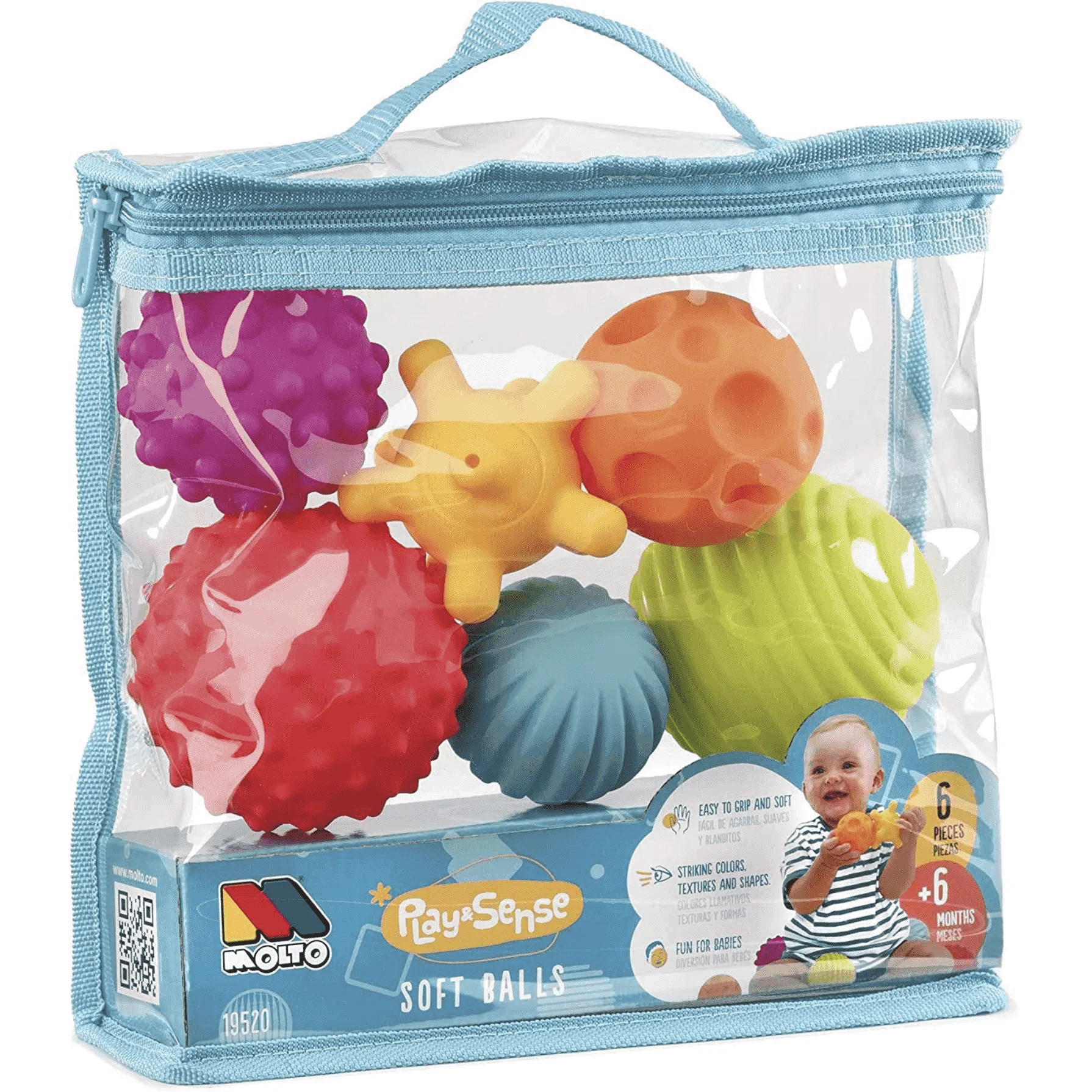 Molto Bolsa Bolas Sensoriales 6 Piezas