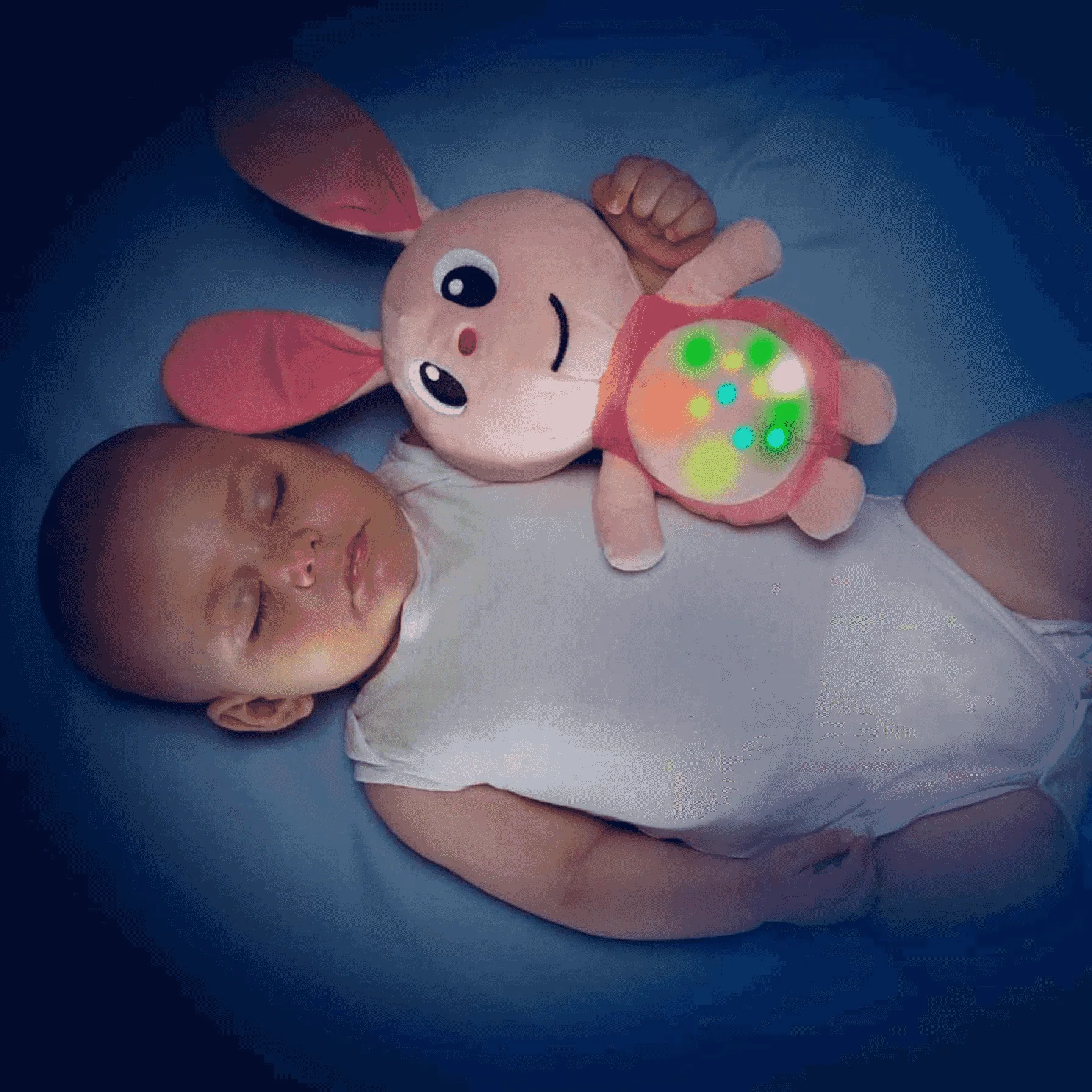 Molto Gusy Luz Peluche Conejo Rosa - Image 2