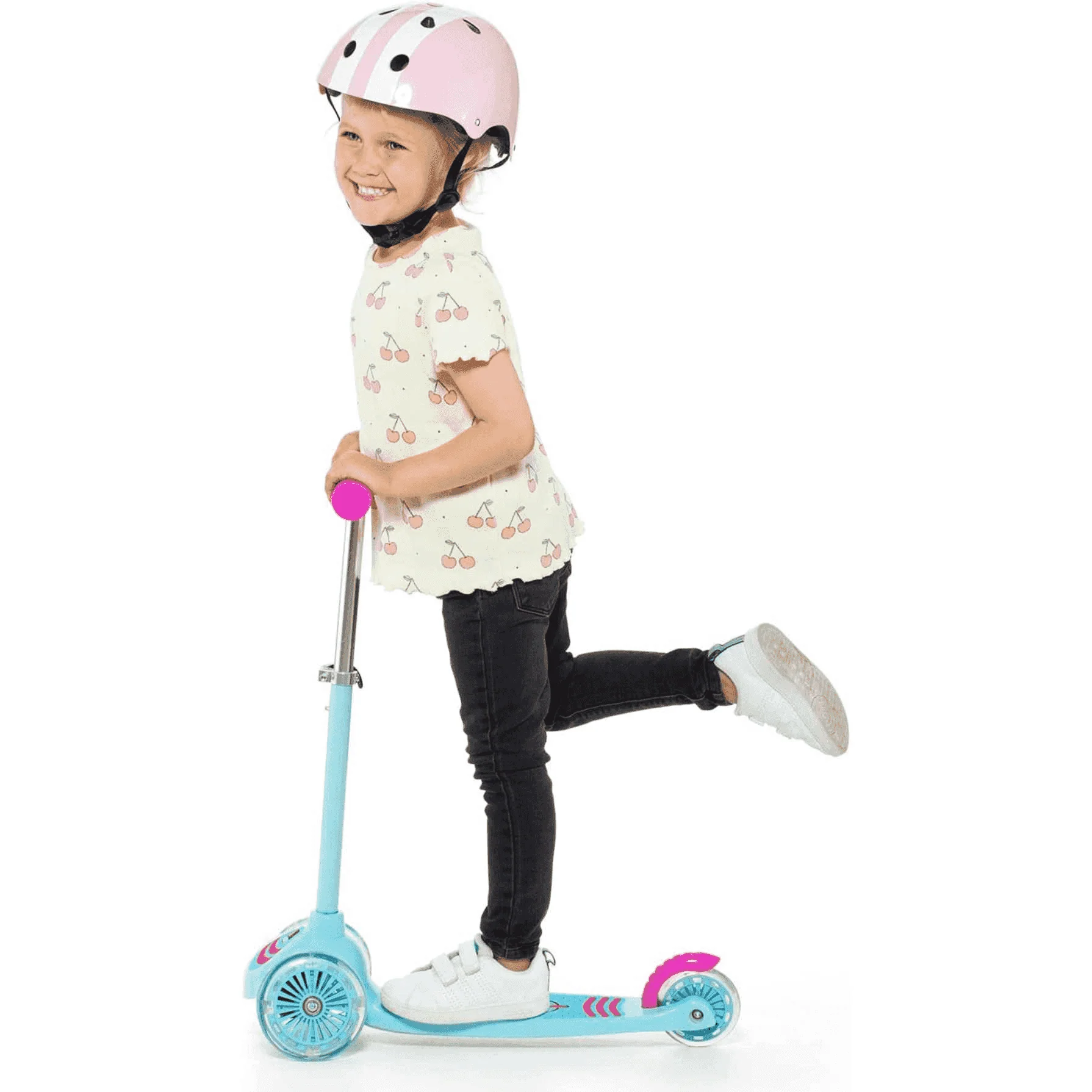 Molto Maxi Scooter Rosa Patinete para Niños con Luces - Image 2